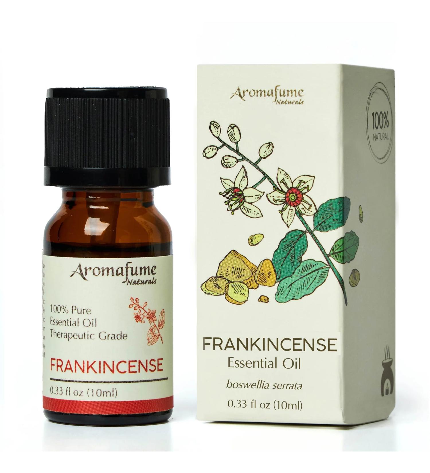 AROMAFUME Frankincense Essential Oil - 100% Natural Therapeutic Grade Essential Oils - Pure Calming Aromatherapy Oil for Home Diffusers - Gifts for Her - 10ml - Buy Online on GoSupps.com