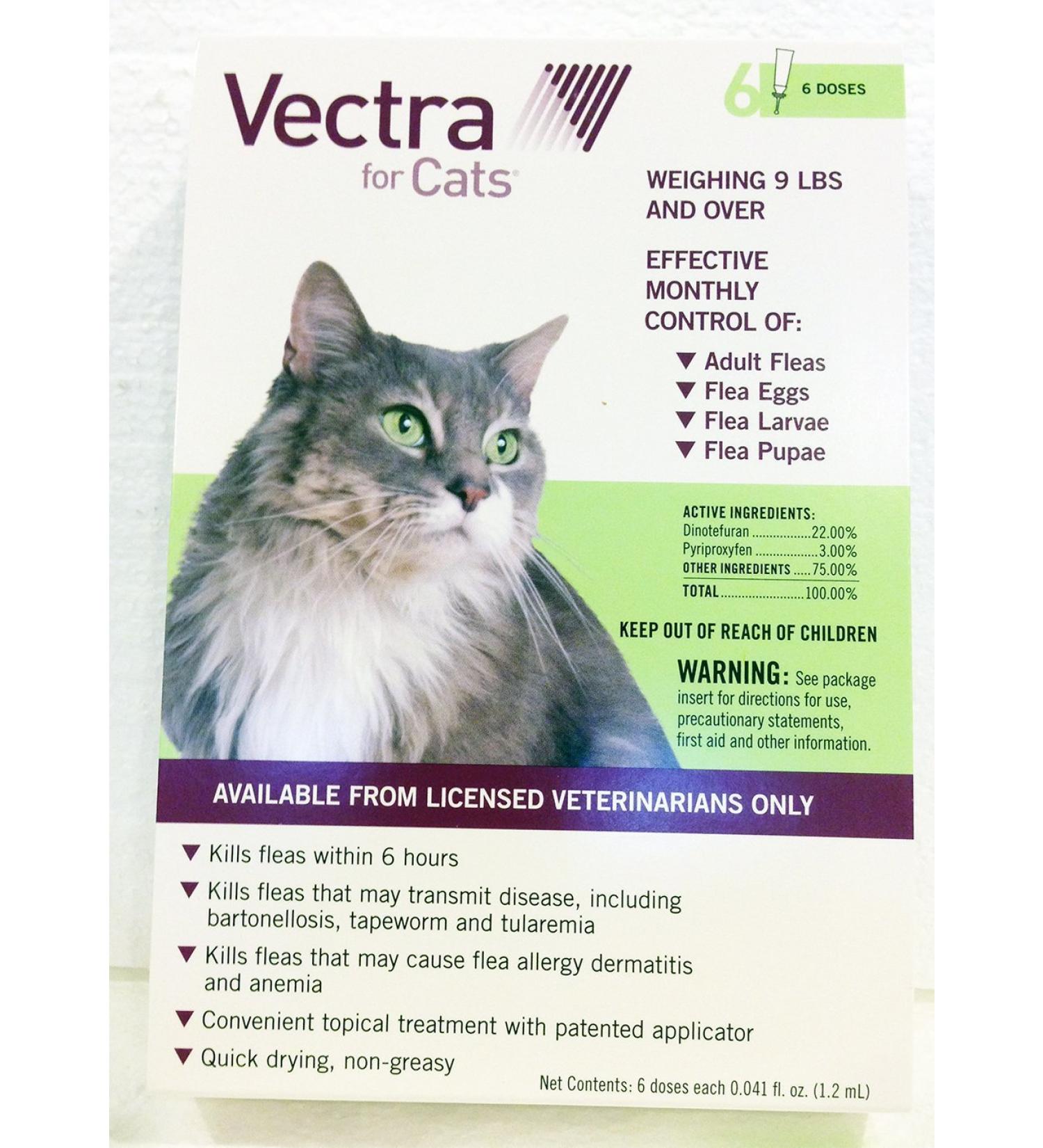 Vectra Green for Large Cats Over 9 Pounds USA Version EPA Registered (Controls Fleas in All Stages) by Unknown