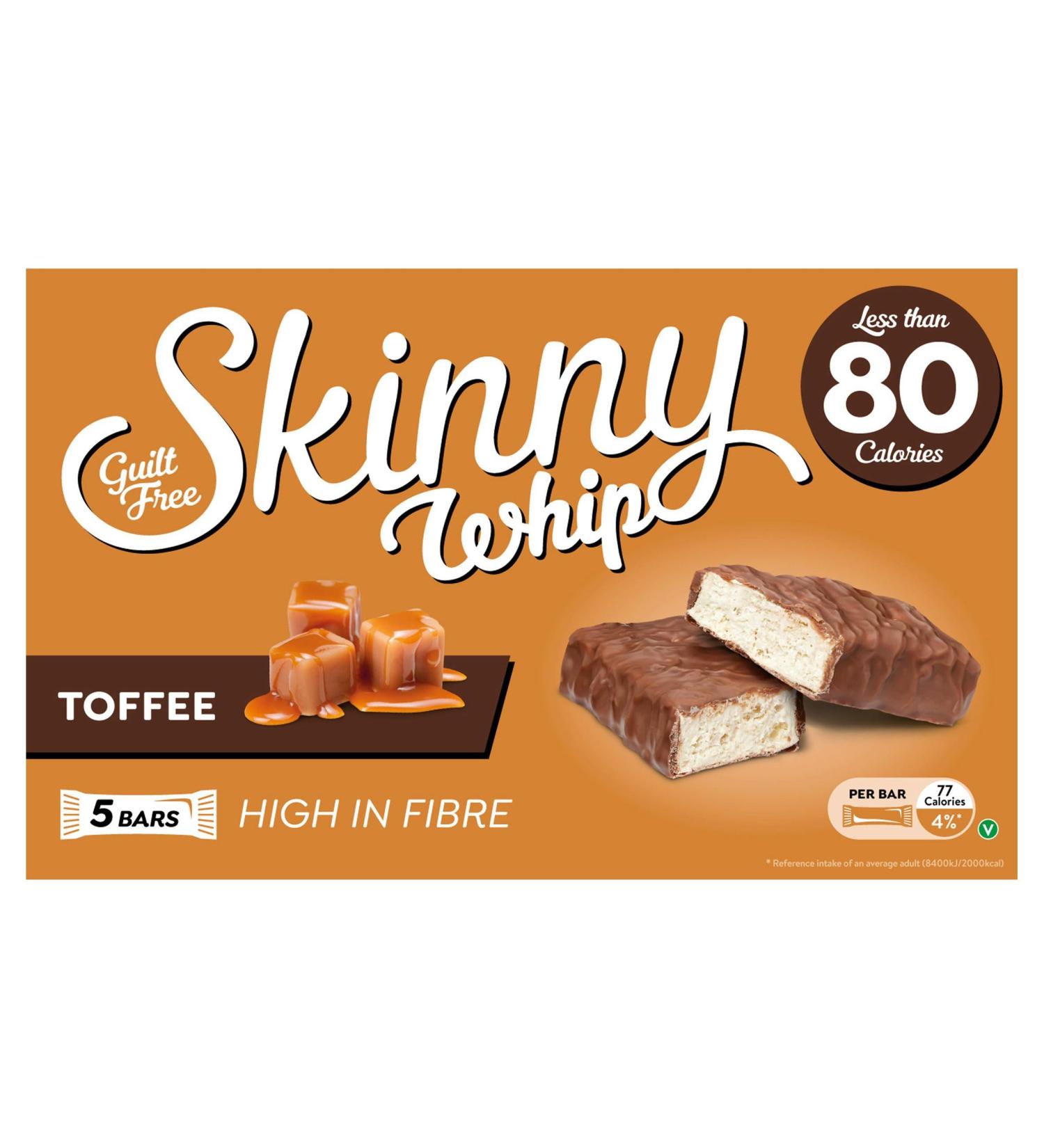 Skinny Whip Toffee 5 x 20g