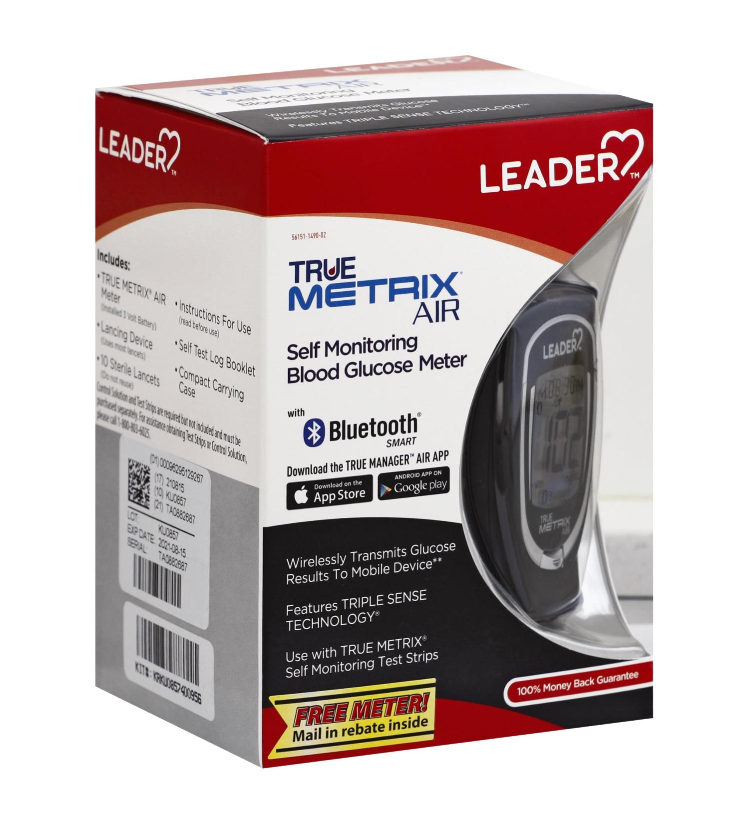 Buy Leader Air Blood Glucose Meter Kit - Wireless Triple Sense Tech Ships Worldwide - Buy Online on GoSupps.com