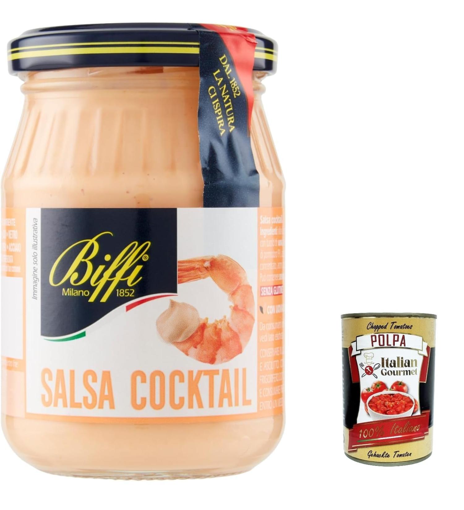  Italian Gourmet E.R. Biffi Set of 12 salsa sauce glasses (180g) + Italian gourmet polpa (400g) - Buy Online on GoSupps.com