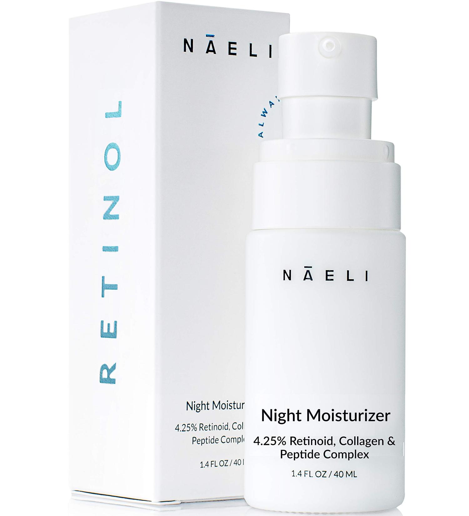 Retinol Night Cream for Face - Anti-Aging Moisturizer with 4.25% Retinol, Collagen Peptides, and Hyaluronic Acid - 1.4 oz - Buy Online on GoSupps.com