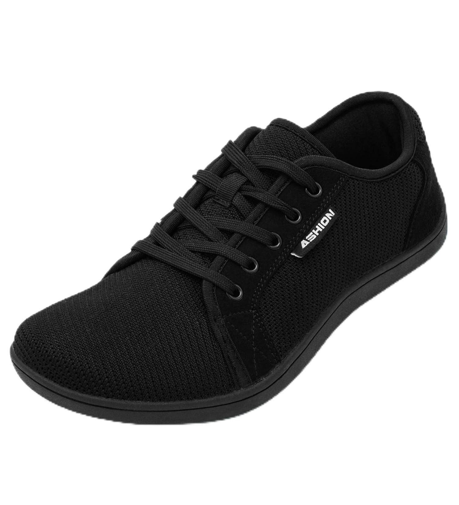 ASHION Unisex Barefoot Shoes - Women's & Men's Trail Running & Walking Shoes - Wide Fit Comfortable Road Running Shoes in EU Size 43 - Black - Buy Online on GoSupps.com