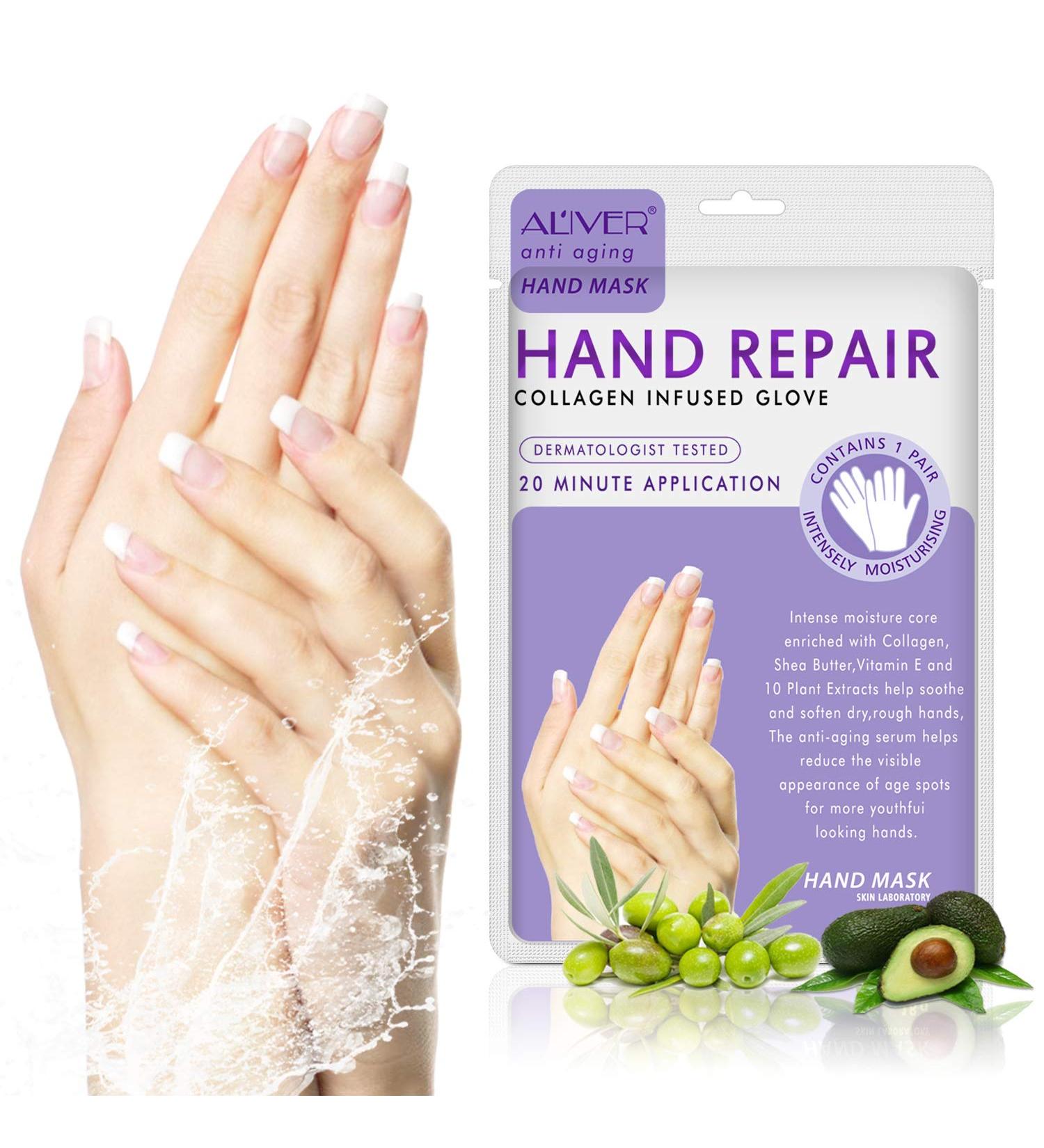5 Pairs Hands Moisturizing Gloves Hand Skin Repair Renew Mask Cracked Hands Intense Skin Nutrition Hand Cream Mask - Buy Online on GoSupps.com