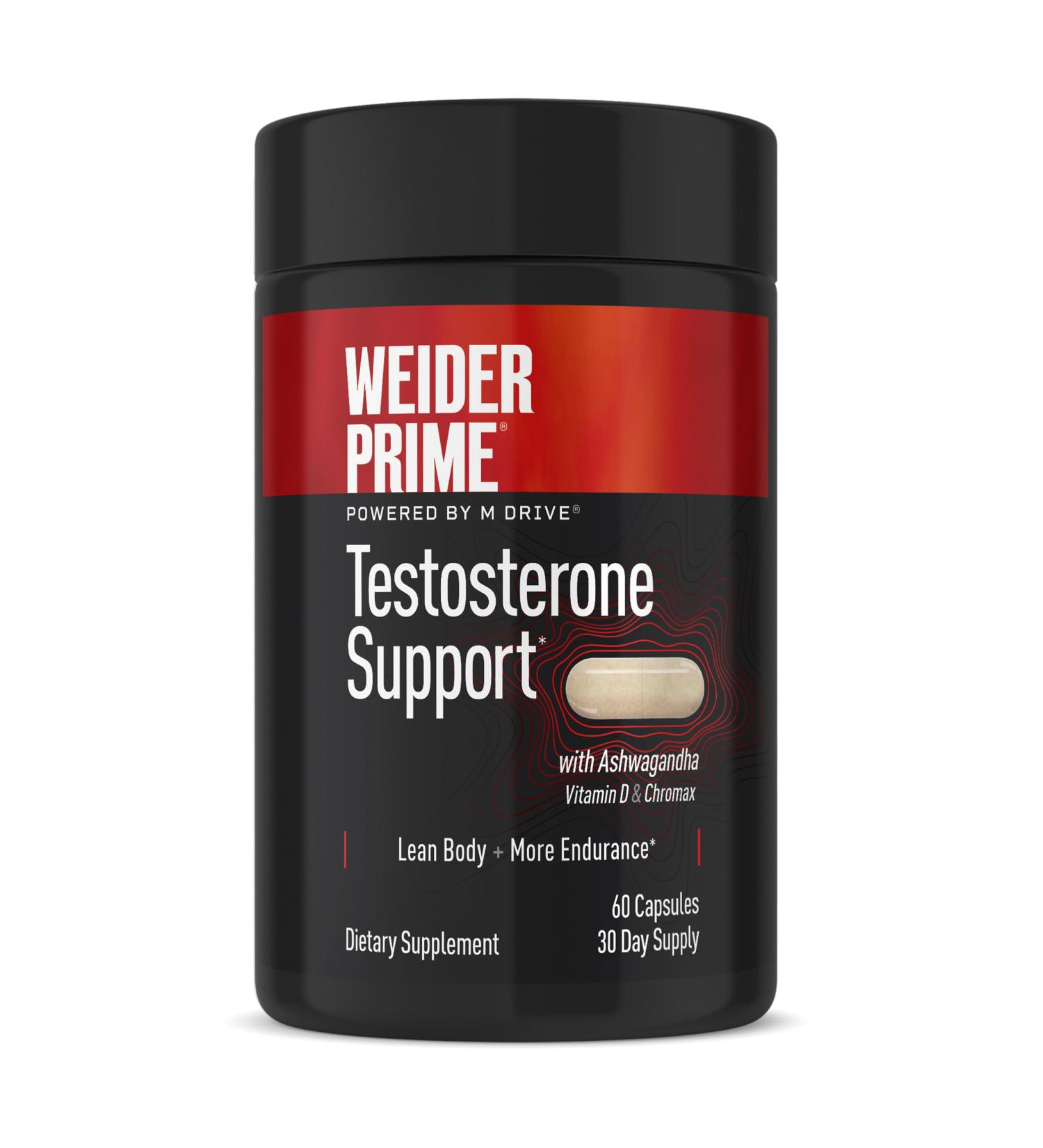 Weider Prime | Support for Men | - Supports Energy Strength Focus Stress Lean Muscle - 60 Capsules 60 count (Pack of 1) - Buy Online on GoSupps.com