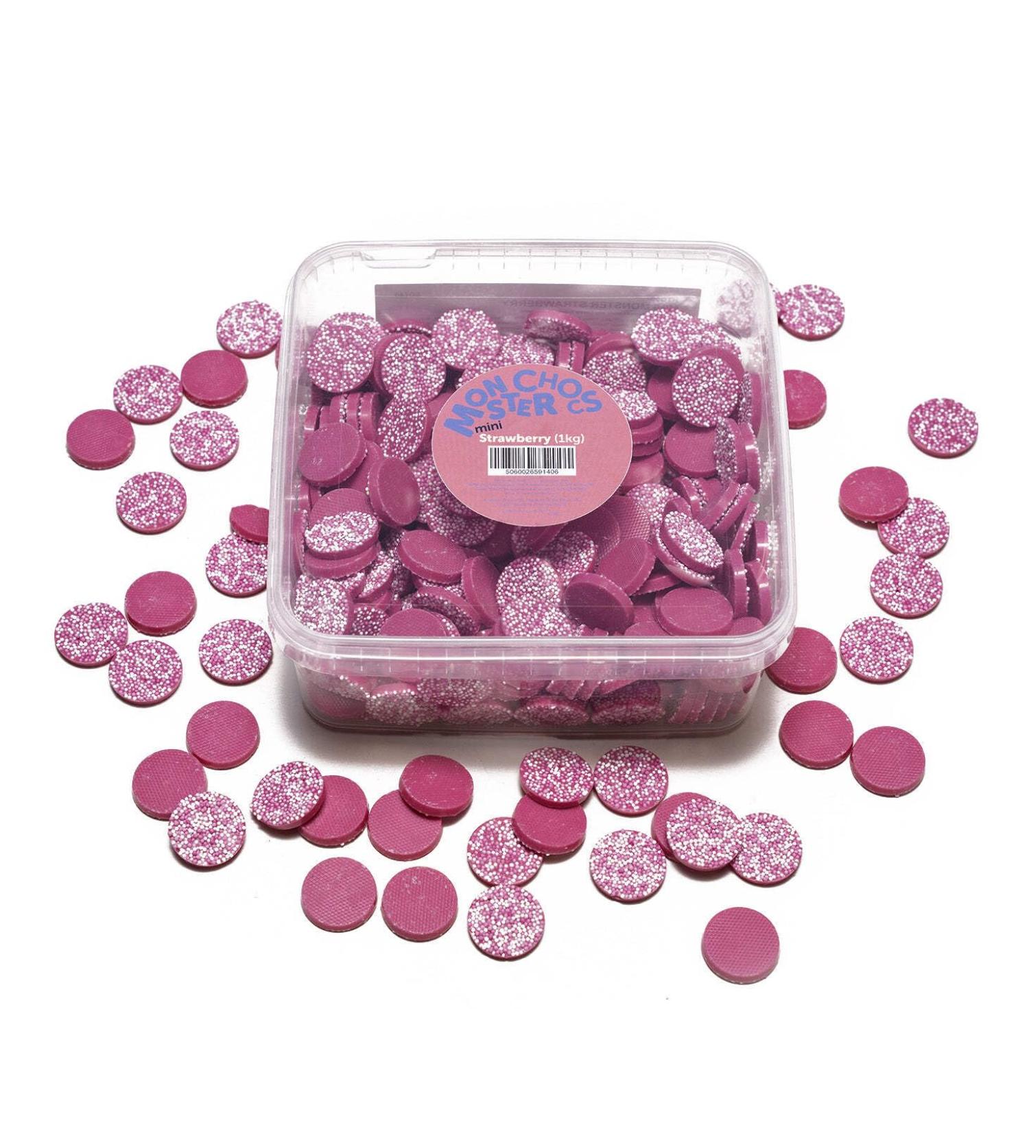 Other Monster Chocs Mini Monster Strawberry 1 kg Transparent