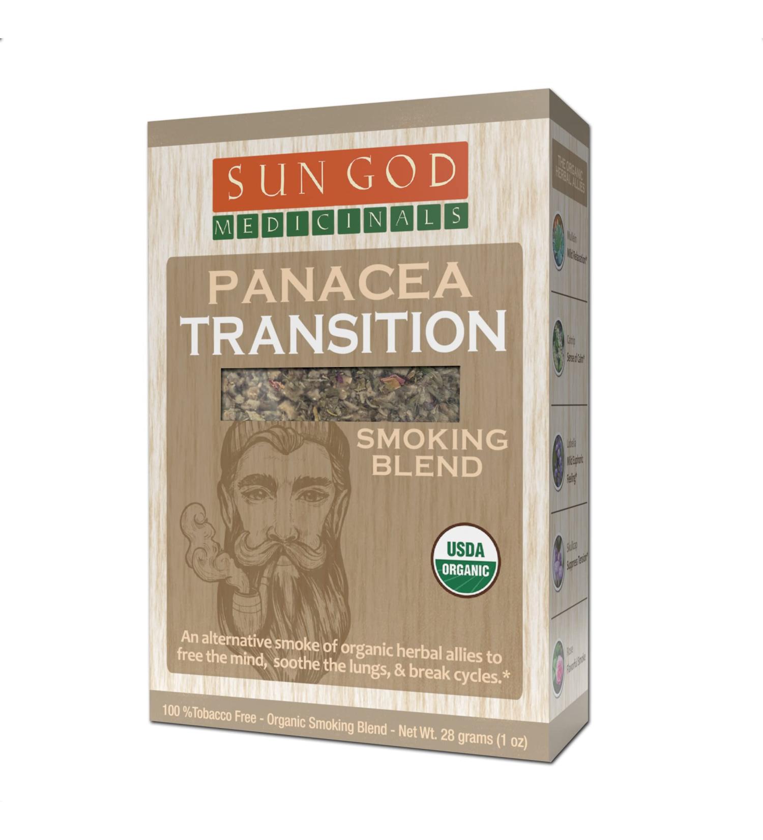 Panacea Transition Natural Herbal| Smoking Blend for Relaxation & Enjoyment | Aromatic Mixture | 1 oz.