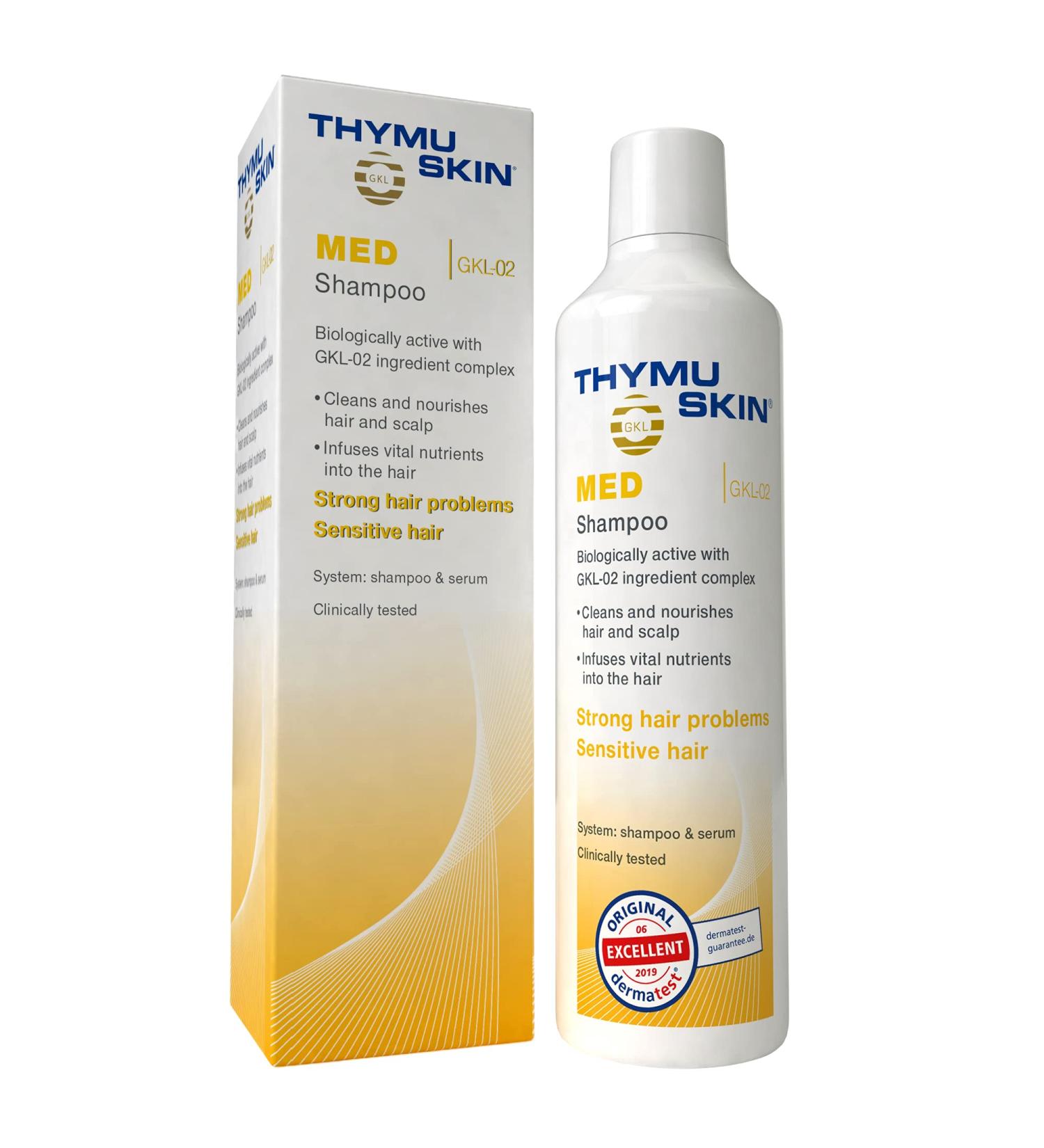 THYMUSKIN Med Shampoo 200 ml - Effective Hair Loss Treatment | International Shipping Available - Buy Online on GoSupps.com