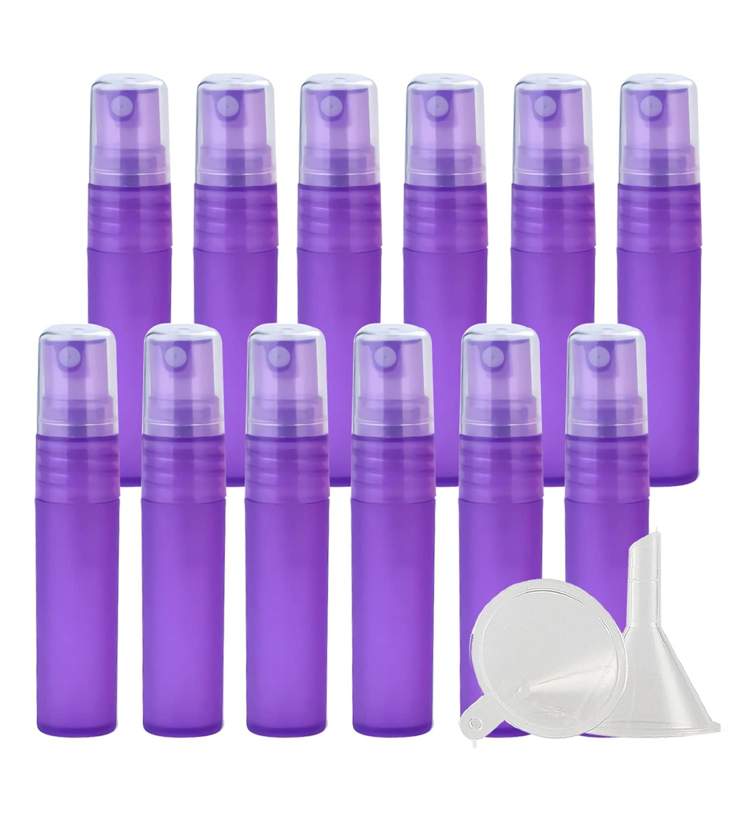 Zeoabsy 20PCS 3ml Matte Purple Spray Bottles - Fine Mist Pump Atomizers with Funnels for Perfume Water & Alcohol - Travel-Friendly Design - Buy Online on GoSupps.com