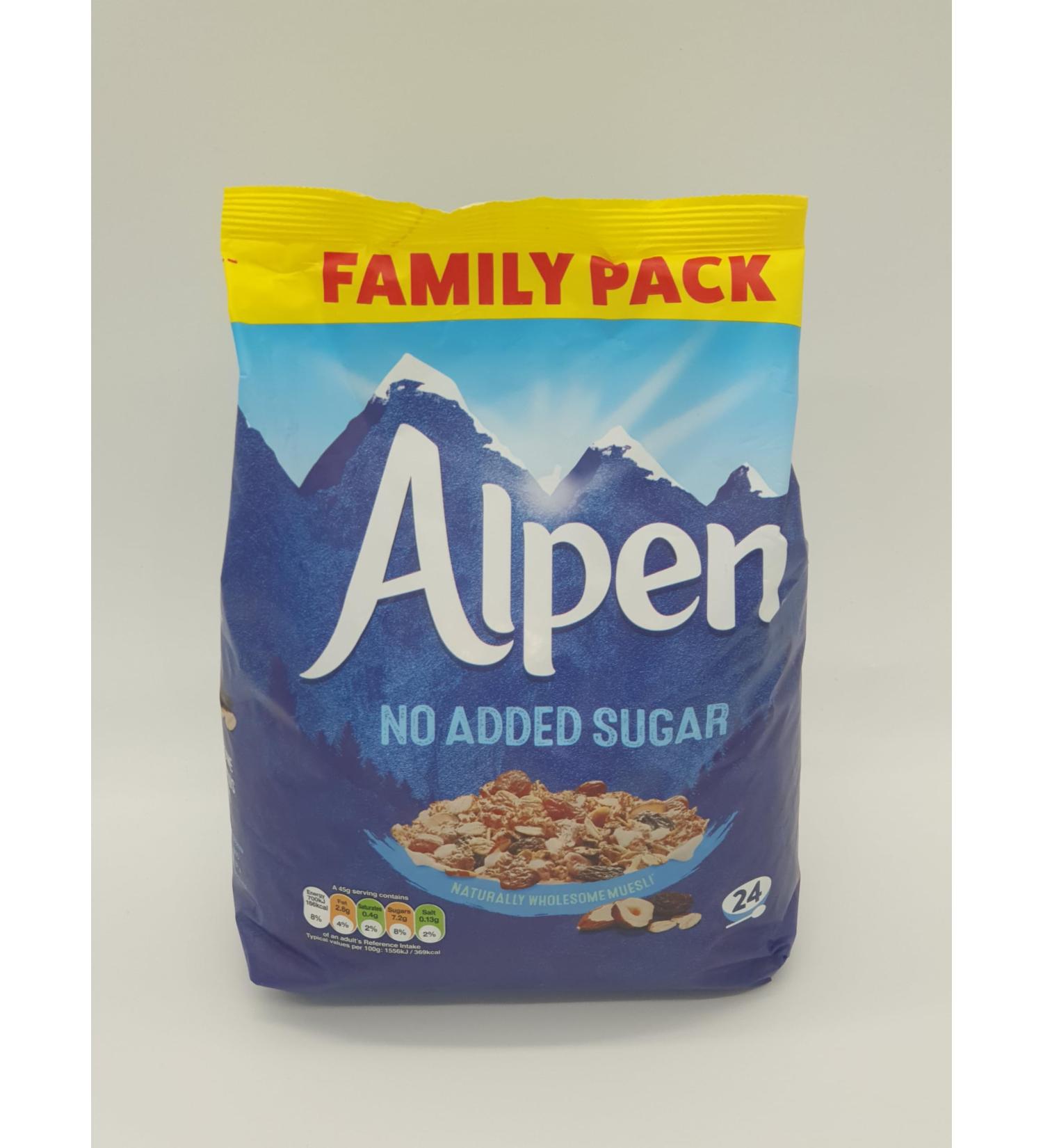 Original Alpen Muesli 1.1kg No Added Sugar Whole Grains Nuts and Raisins - Buy Online on GoSupps.com
