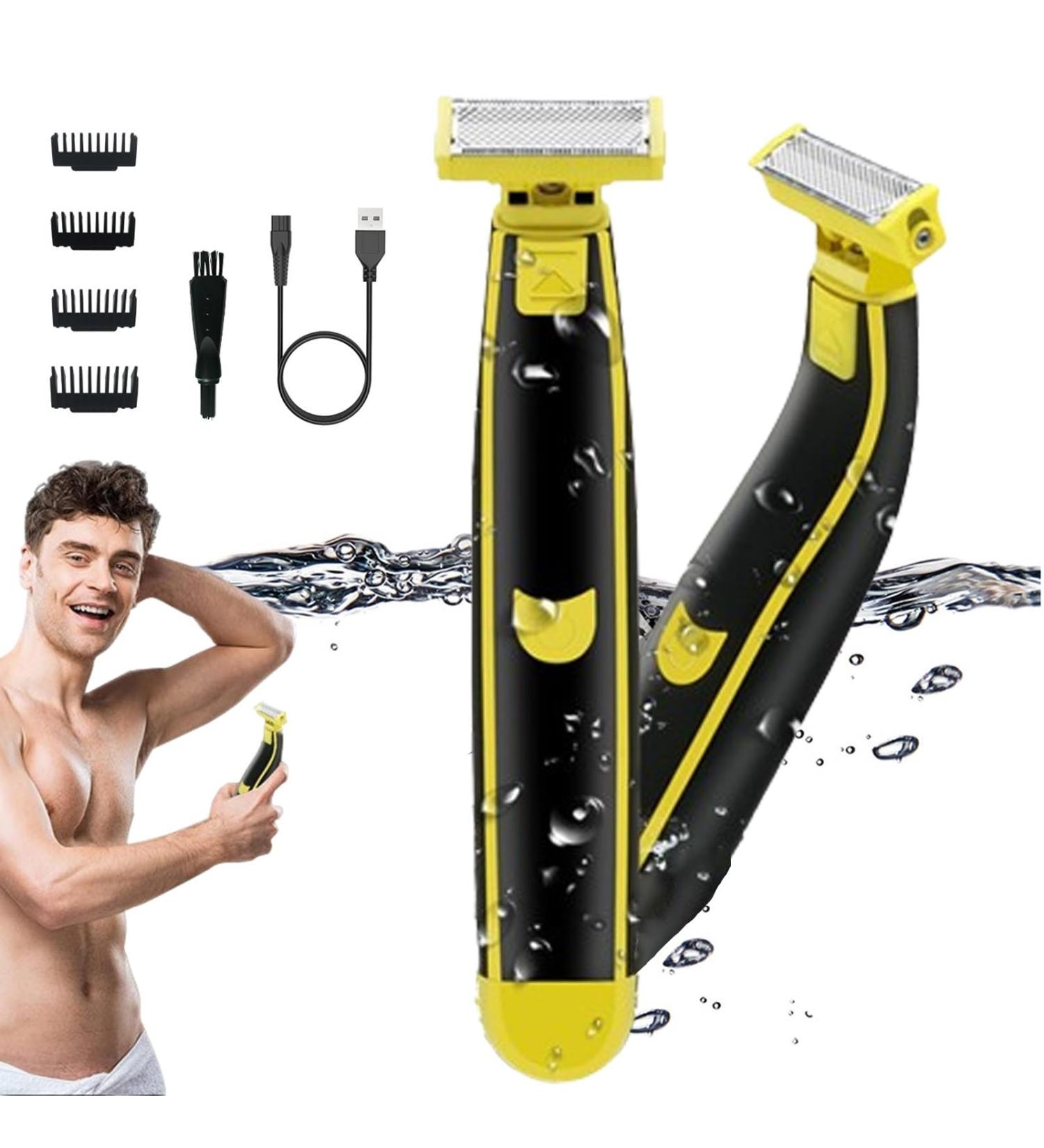 Stellaya Electric Body Hair Trimmer for Men - Wet & Dry Shaver with 4 Combs | Full Body Washes & Razors - International Shipping - Buy Online on GoSupps.com