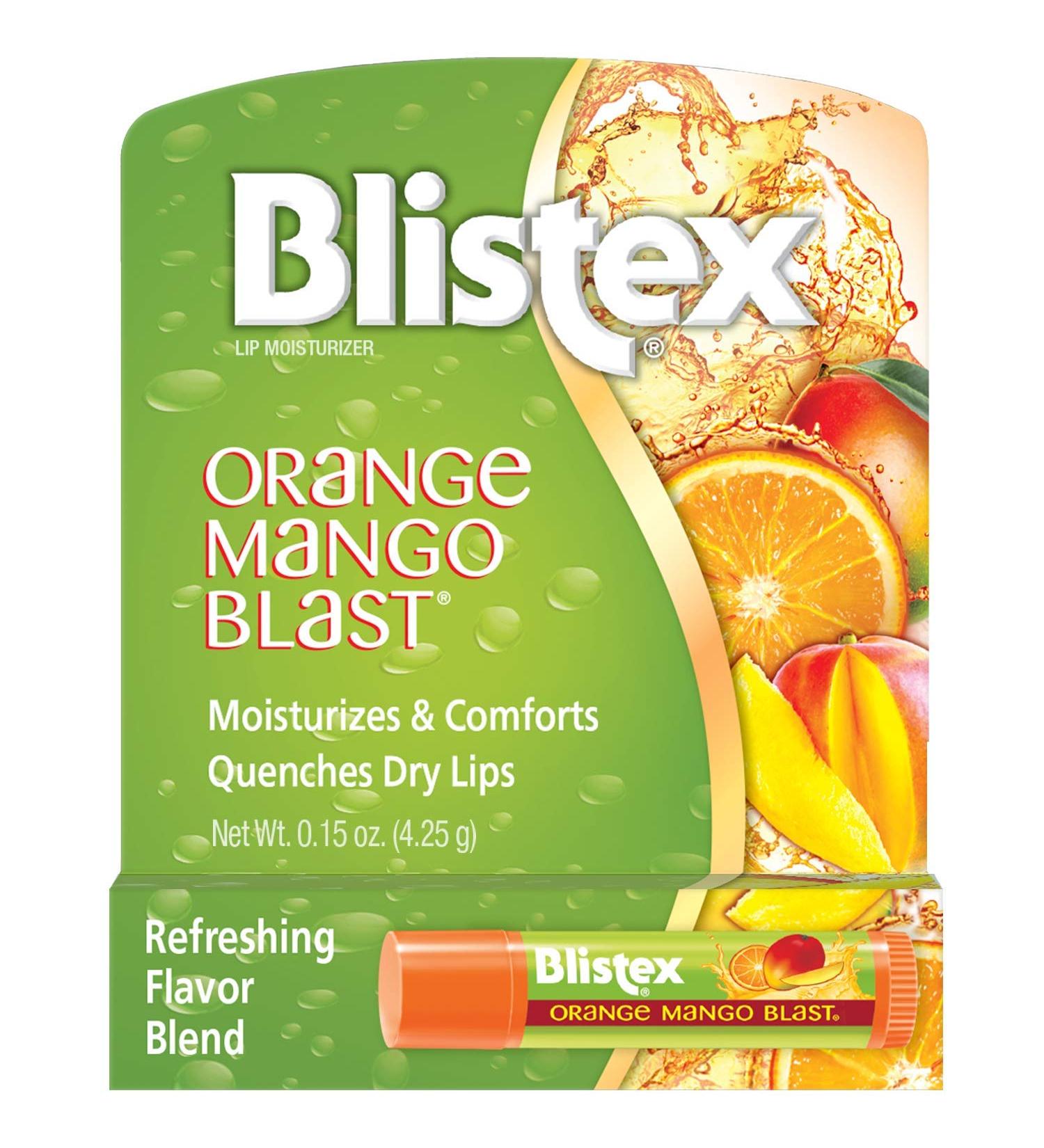 Blistex Orange Mango Blast Lip Balm Vitamins C & E Bulk Lip Balm Super Smooth Moisturization Refreshing Flavored Lip Hydration 0.15 Ounce (Pack of 24) - Buy Online on GoSupps.com