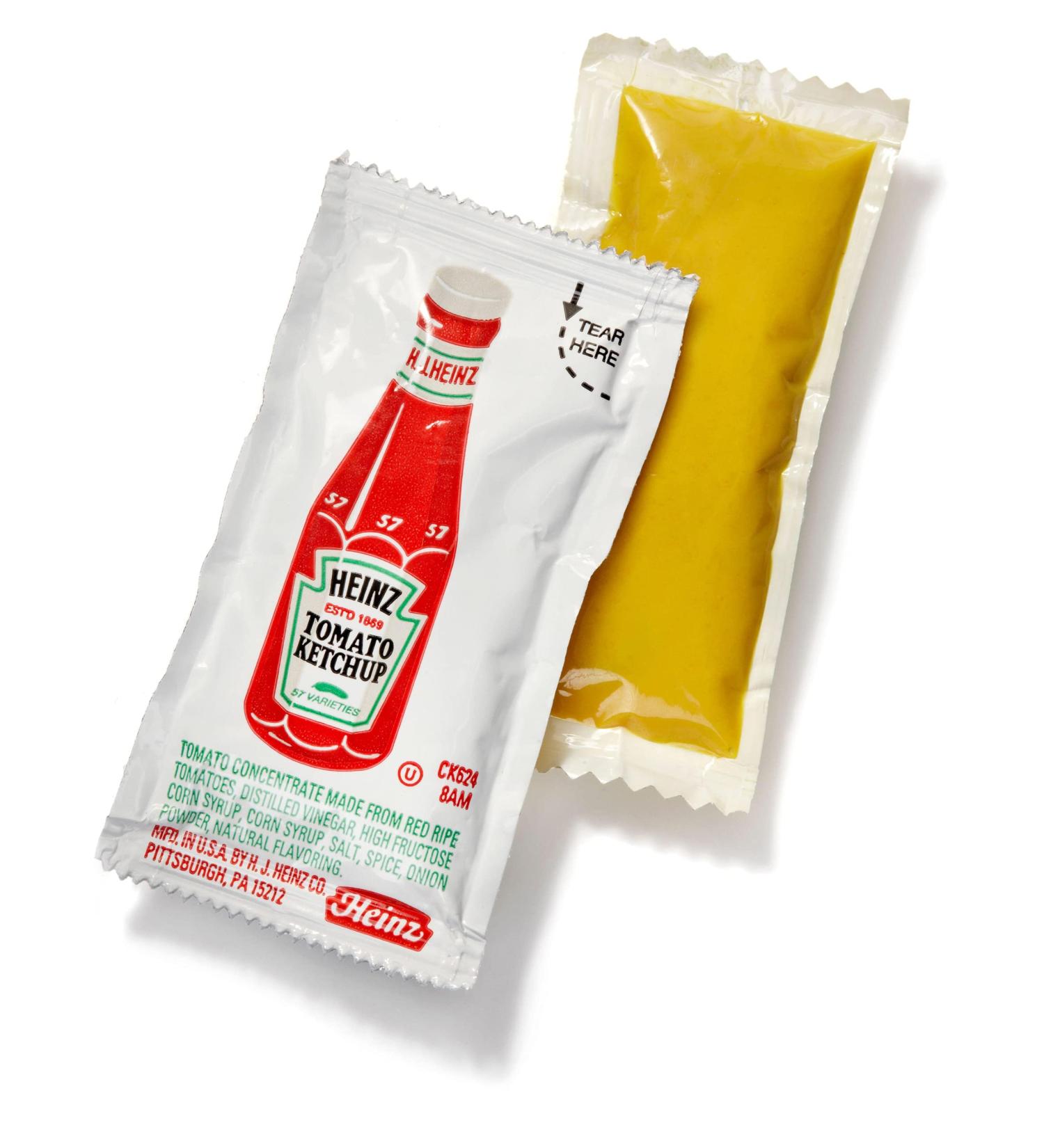 Concession Essentials Condiment Packets - 100 Total (50 Each Ketchup & Mustard) - Buy Online on GoSupps.com