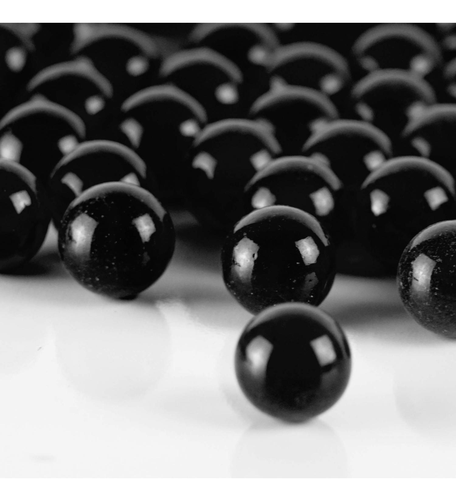 Black Glass Marble Vase Filler 1 LB | Aquarium Round Beads | Decorative Gem Pebbles - Buy Online on GoSupps.com