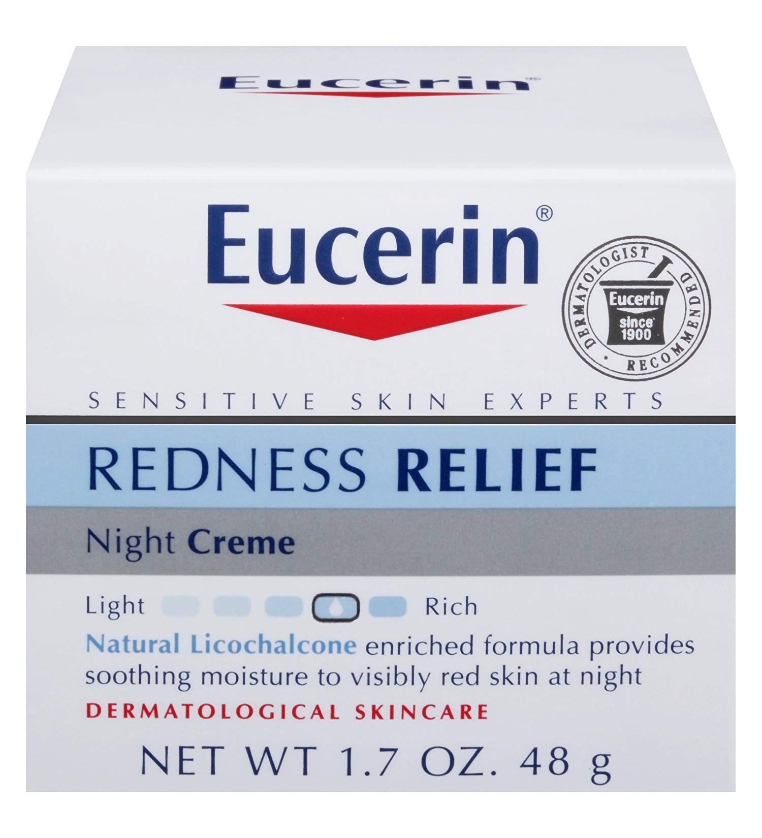 Eucerin Redness Relief Soothing Night Creme 1.70 oz (Pack of 5)