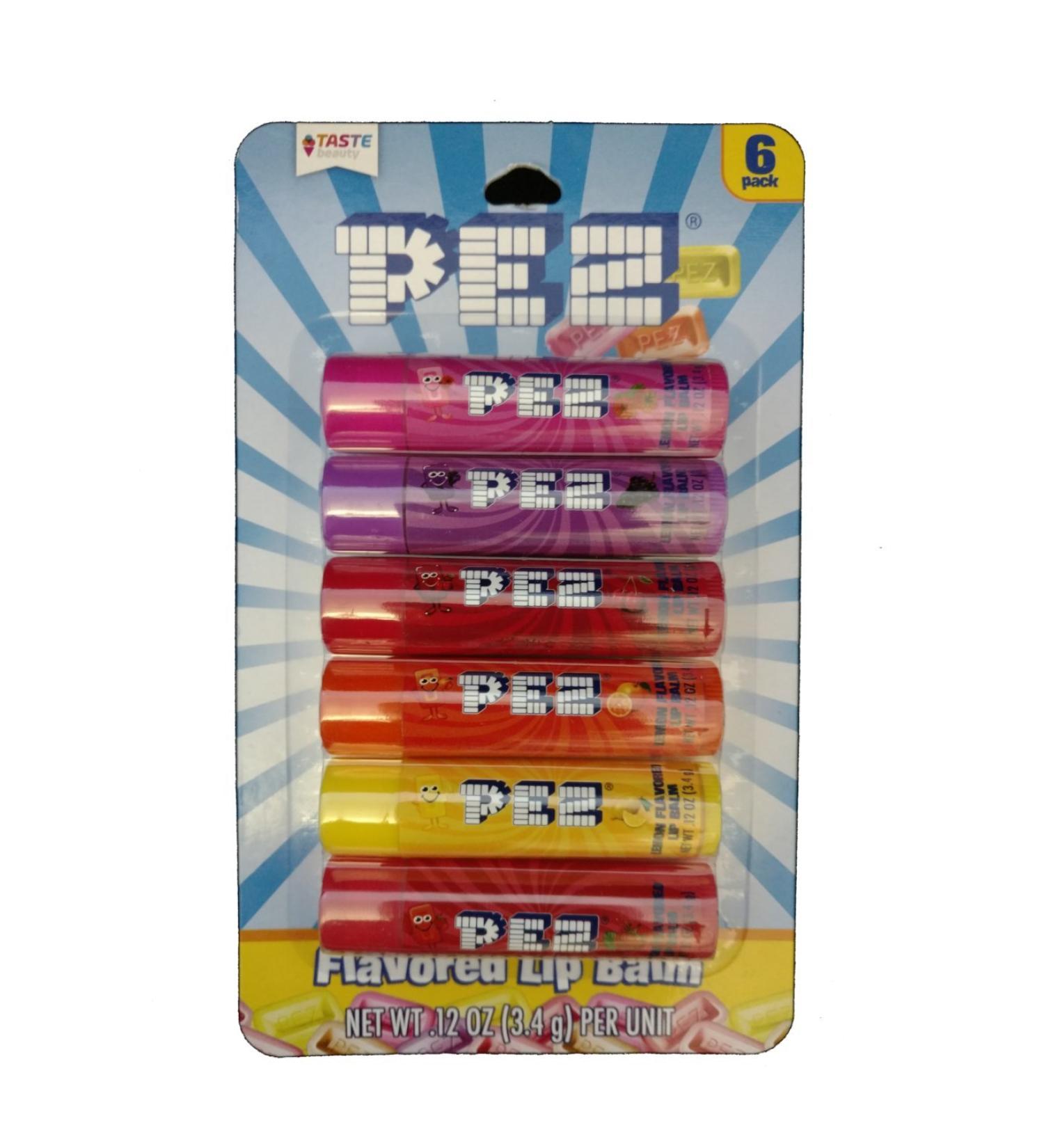 Taste Beauty Smiles You Can Taste - 6 Candy-Flavored Lip Balms (PEZ)