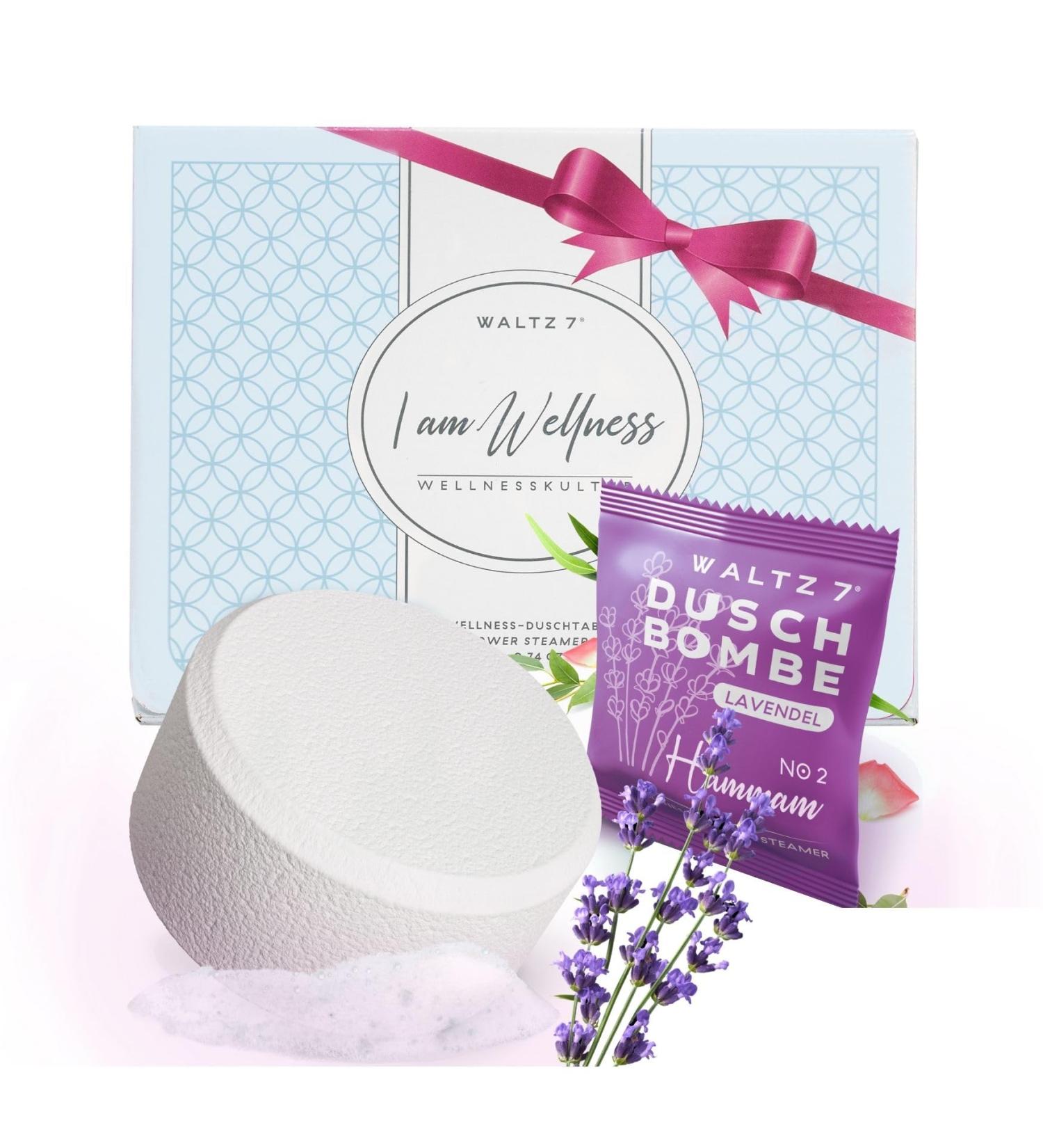 Waltz 7 Lavender Shower Bombs - 6 Piece Aromatherapy Set with Natural Essential Oils | Perfect for Relaxation & Wellness | Ideal Gift for Birthdays - Buy Online on GoSupps.com