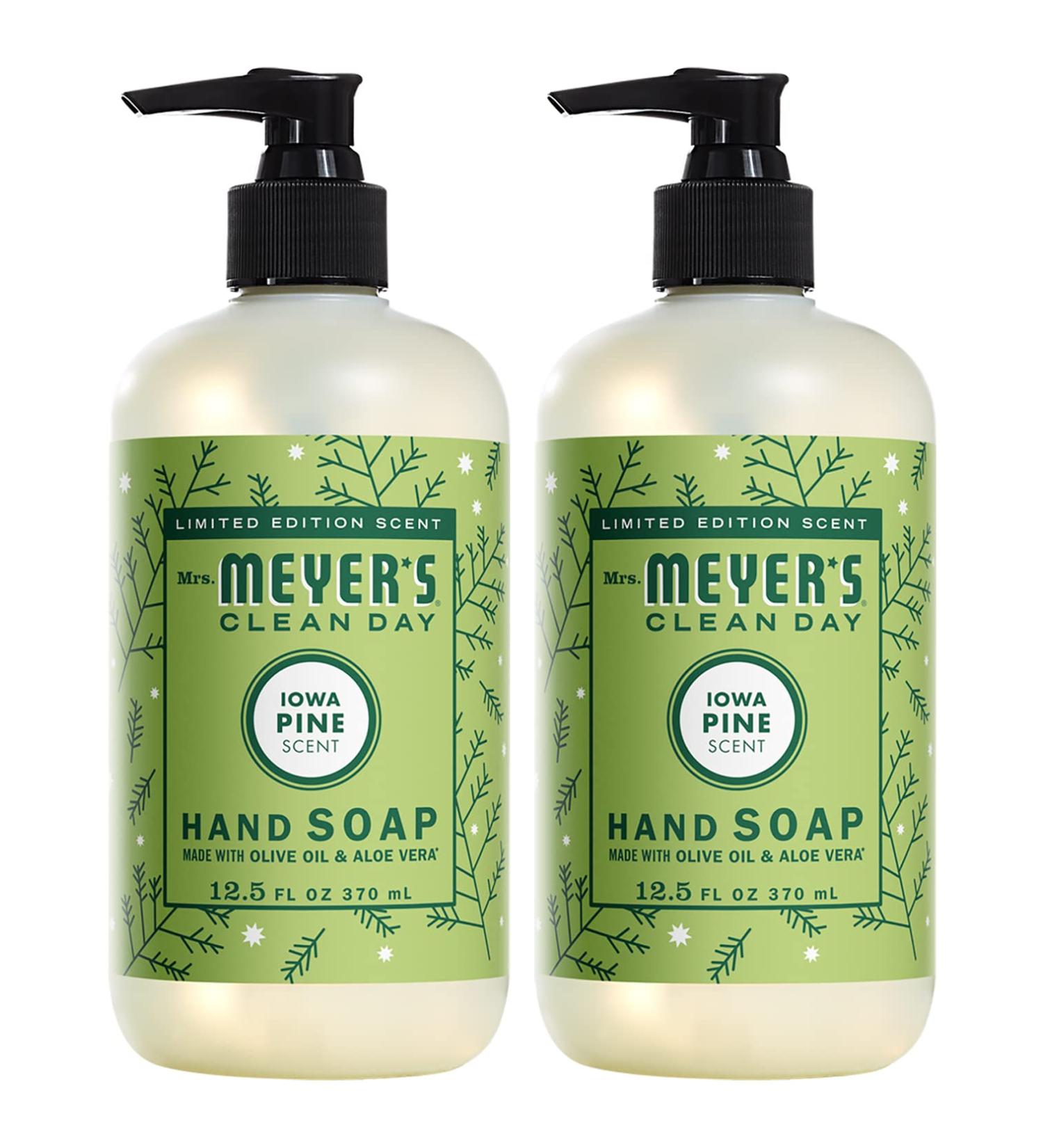 Mrs. Meyer's Iowa Pine Hand Soap - Cruelty-Free & Biodegradable Formula 12.5 oz (Pack of 2) - Buy Online on GoSupps.com