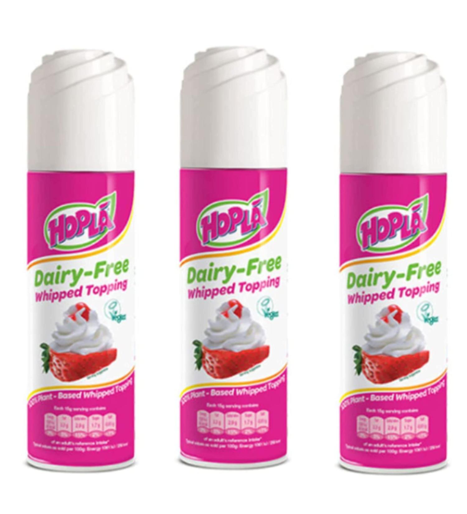 100% plant-based. Dairy Free Whipped Cream Topping x3. Restaurant Quality .Suitable for Vegetarian Vegan Lactose Intolerance - Buy Online on GoSupps.com