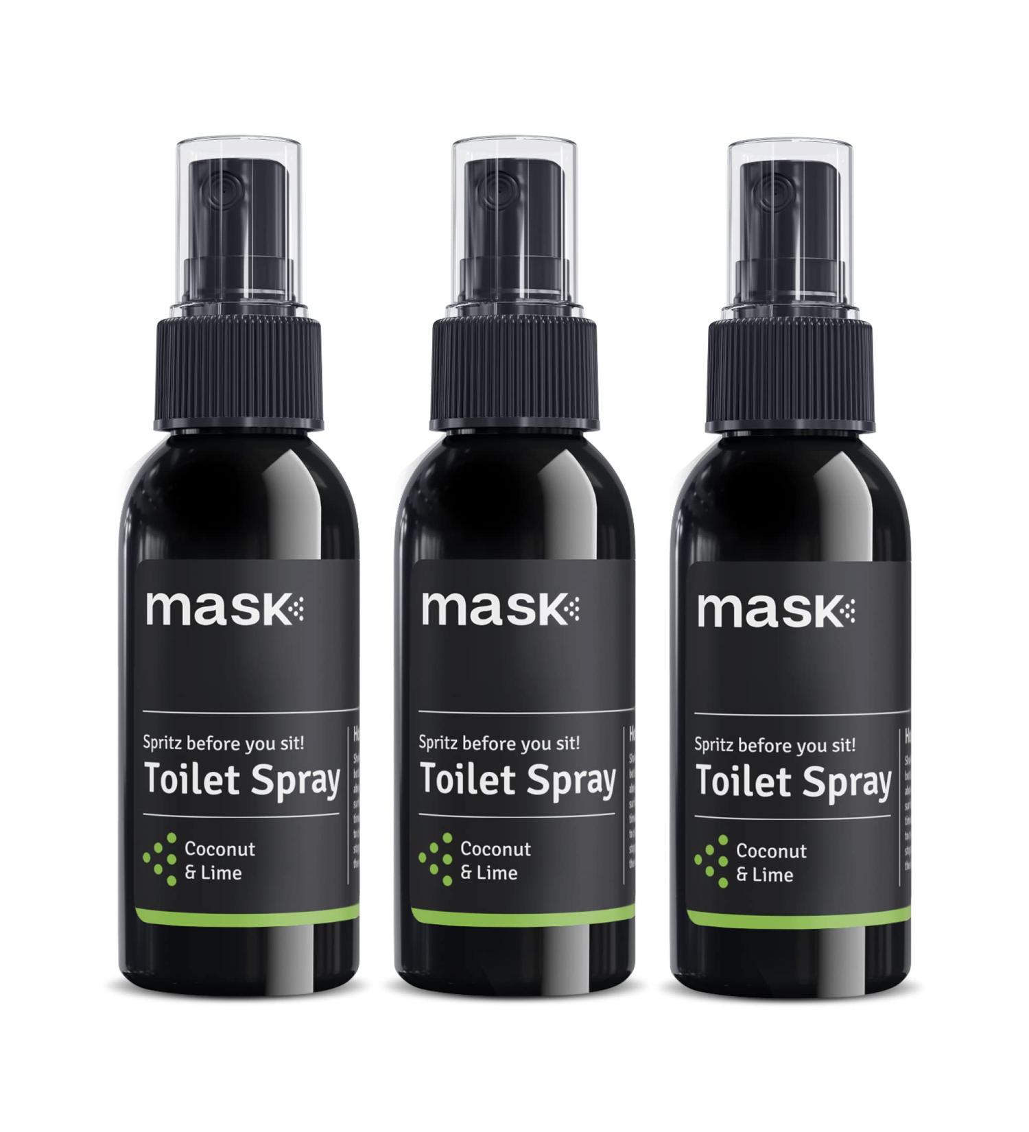 Toilet Odor Eliminator Spray - 2 oz Coconut & Lime Scent (Pack of 3) | Non-Aerosol Neutralizer for Travel | Spritz-Before-You-Sit | Trap Odors Before You Go - Buy Online on GoSupps.com