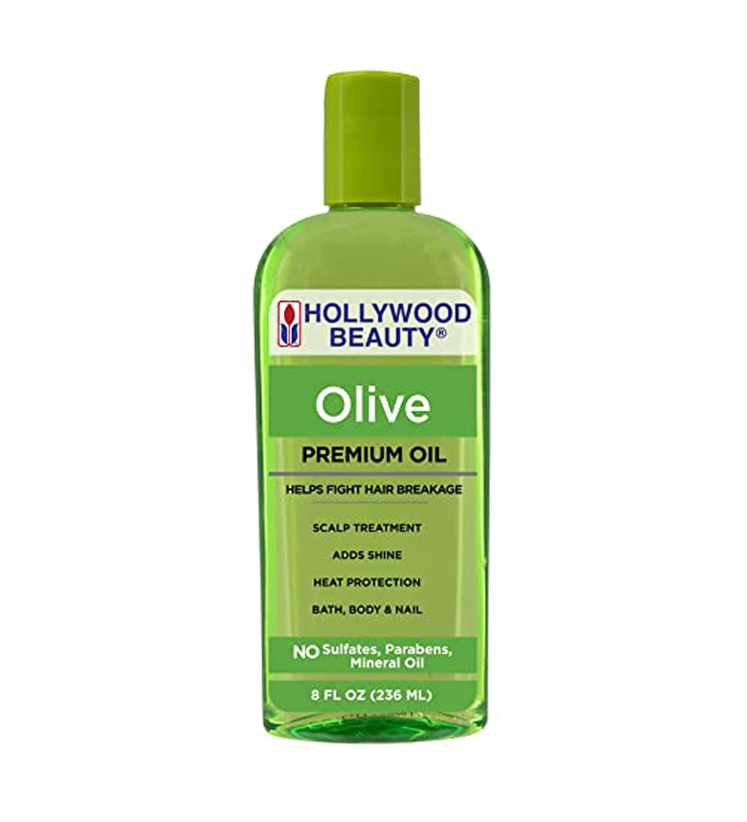 Hollywood Beauty Olive Oil Green 8oz - Nourishing Hair Treatment - Buy Online on GoSupps.com