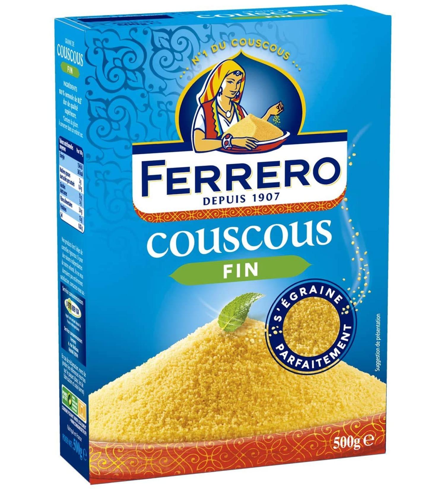  PANZANI Ferrero Couscous Boxes Fine Grain Net Weight 500 g Pack of 4 - Buy Online on GoSupps.com