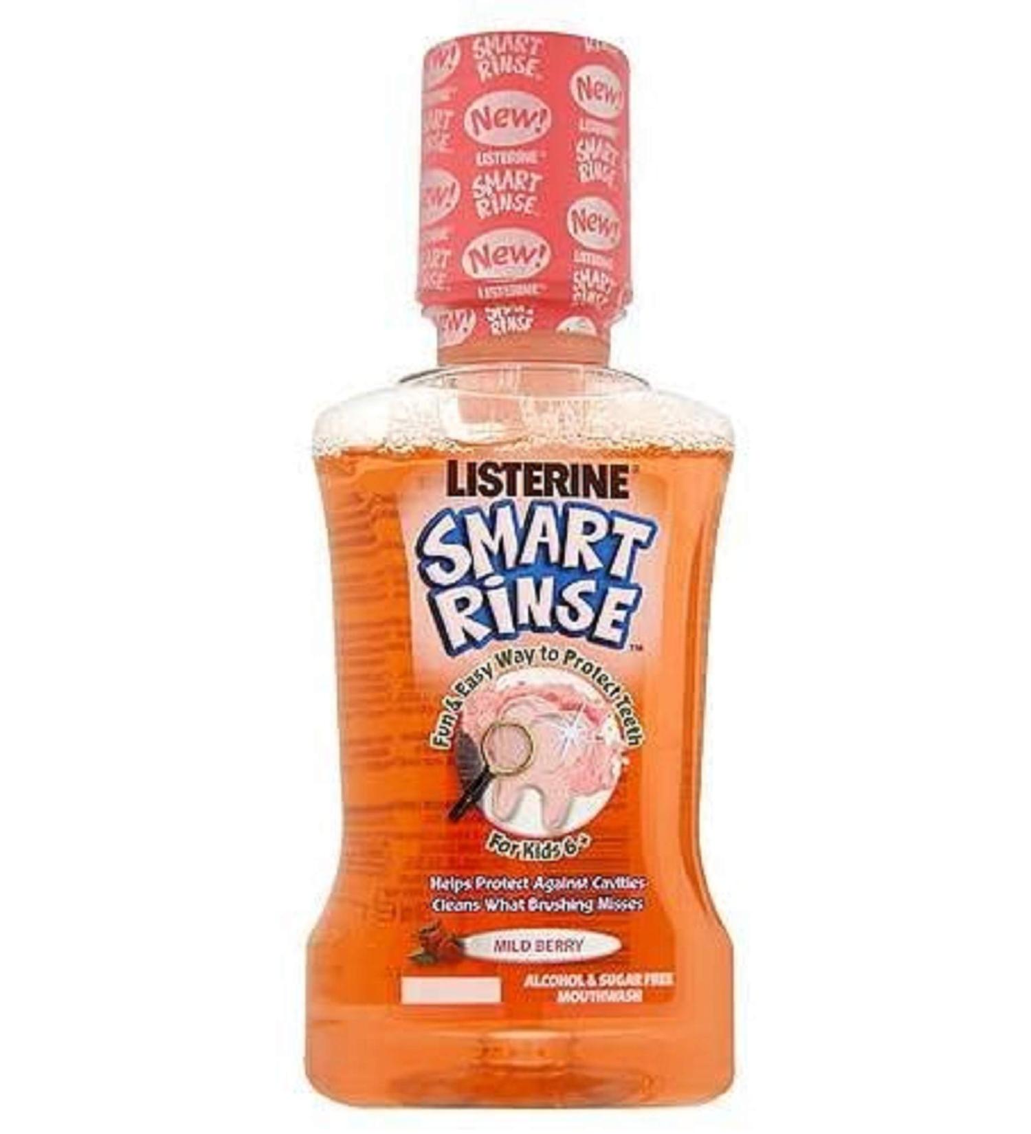 Johnson & Johnson Listerine Smart Rinse Kids Mouthwash Wild Berry