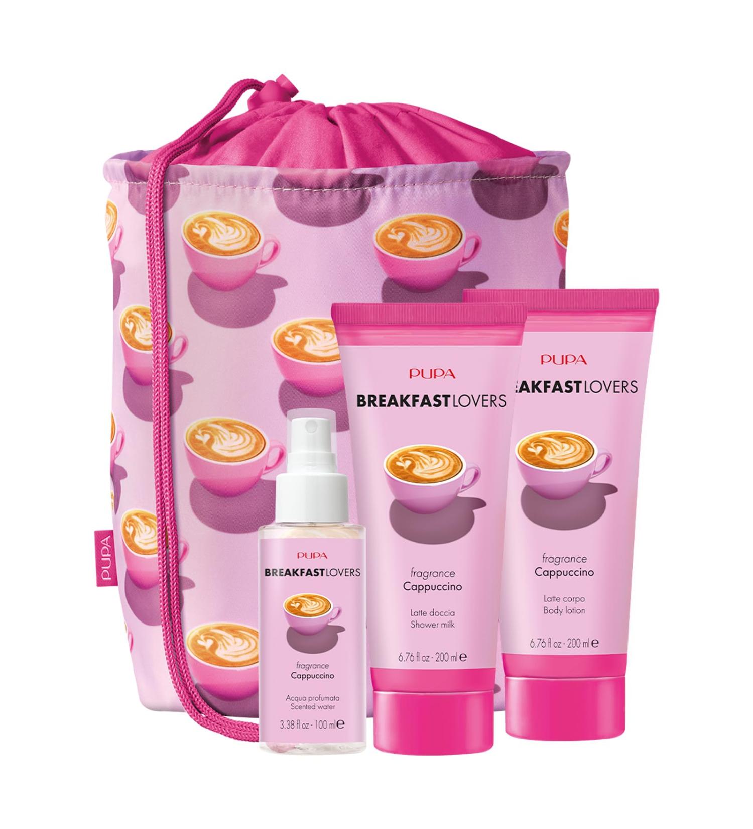 Pupa Milano Breakfast Lovers Set Cappuccino 4 Pc - Moisturizing Body Lotion - Hydrating Body Wash - Body Mist - For Soft Skin - Skin Care Gift Set - Buy Online on GoSupps.com