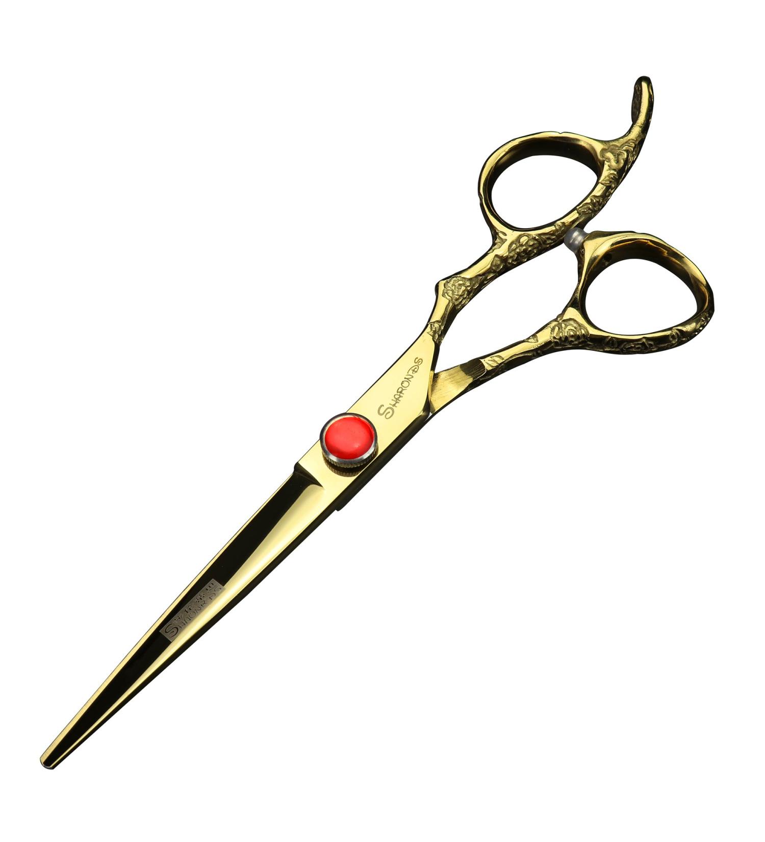 Golden Professional Hairdressing Scissors Set | 6 Inch & 7 Inch Cutting Tools for Hairdressers - Top Quality & International Shipping - Buy Online on GoSupps.com