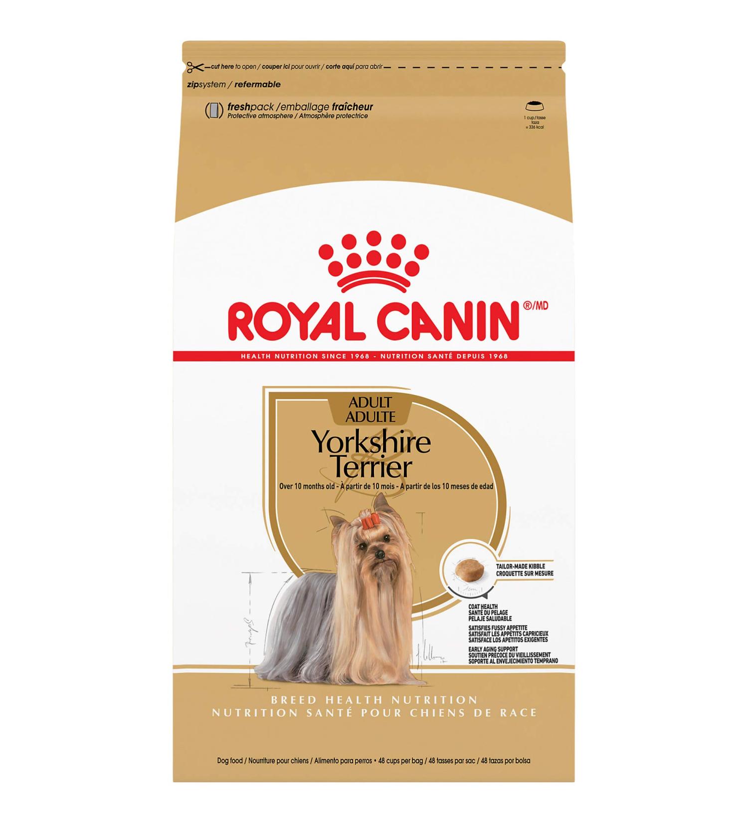 Royal Canin Yorkshire Terrier Adult Dry Dog Food 10lb - Breed Health Nutrition | No Artificial Color - Buy Online on GoSupps.com