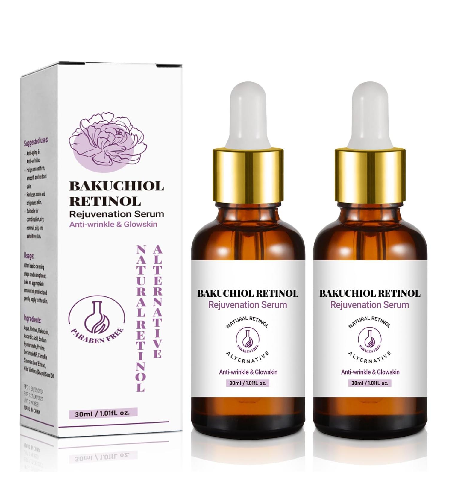 Retinol Rejuvenation Serum for All Skin Retinol Serum Wrinkles for Man&Women (2 Pack) - Buy Online on GoSupps.com