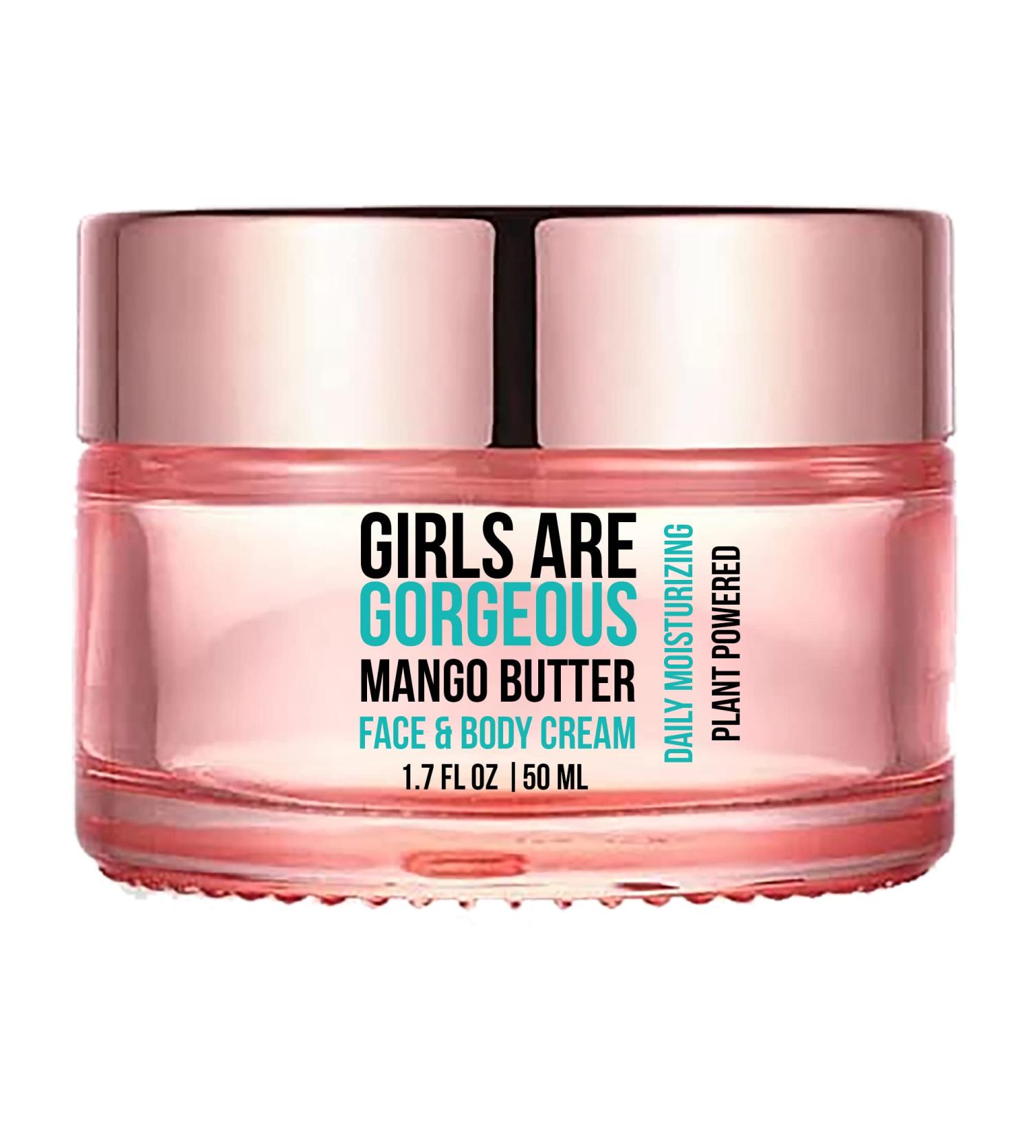 Mango Butter Cream | 100% Plant Extracts | Moisturizing Therapy for Dry Skin | Gua Sha & Face Yoga | Made Fresh in USA | Girls are Gorgeous | 1.7 Oz - Buy Online on GoSupps.com