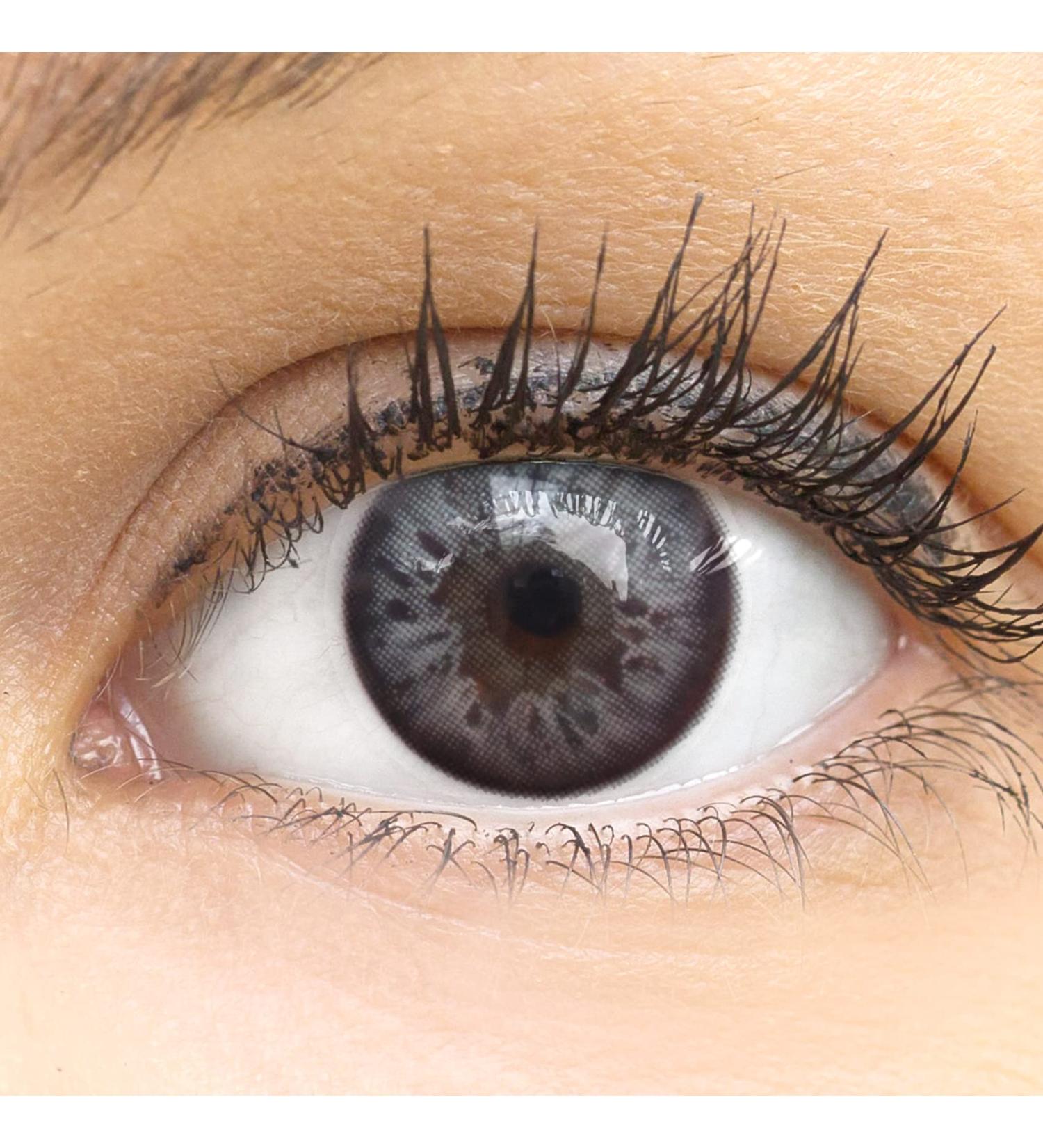 Buy Natural Lucca Gray Contact Lenses - Silicone Comfort 14.00mm 0.00 Diopters | International Shipping Available - Buy Online on GoSupps.com