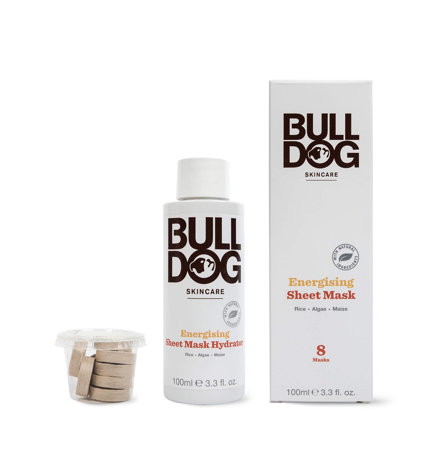 Bulldog Skincare Energizing Bamboo Sheet Mask for Men - 100ml | International Shipping Available - Buy Online on GoSupps.com