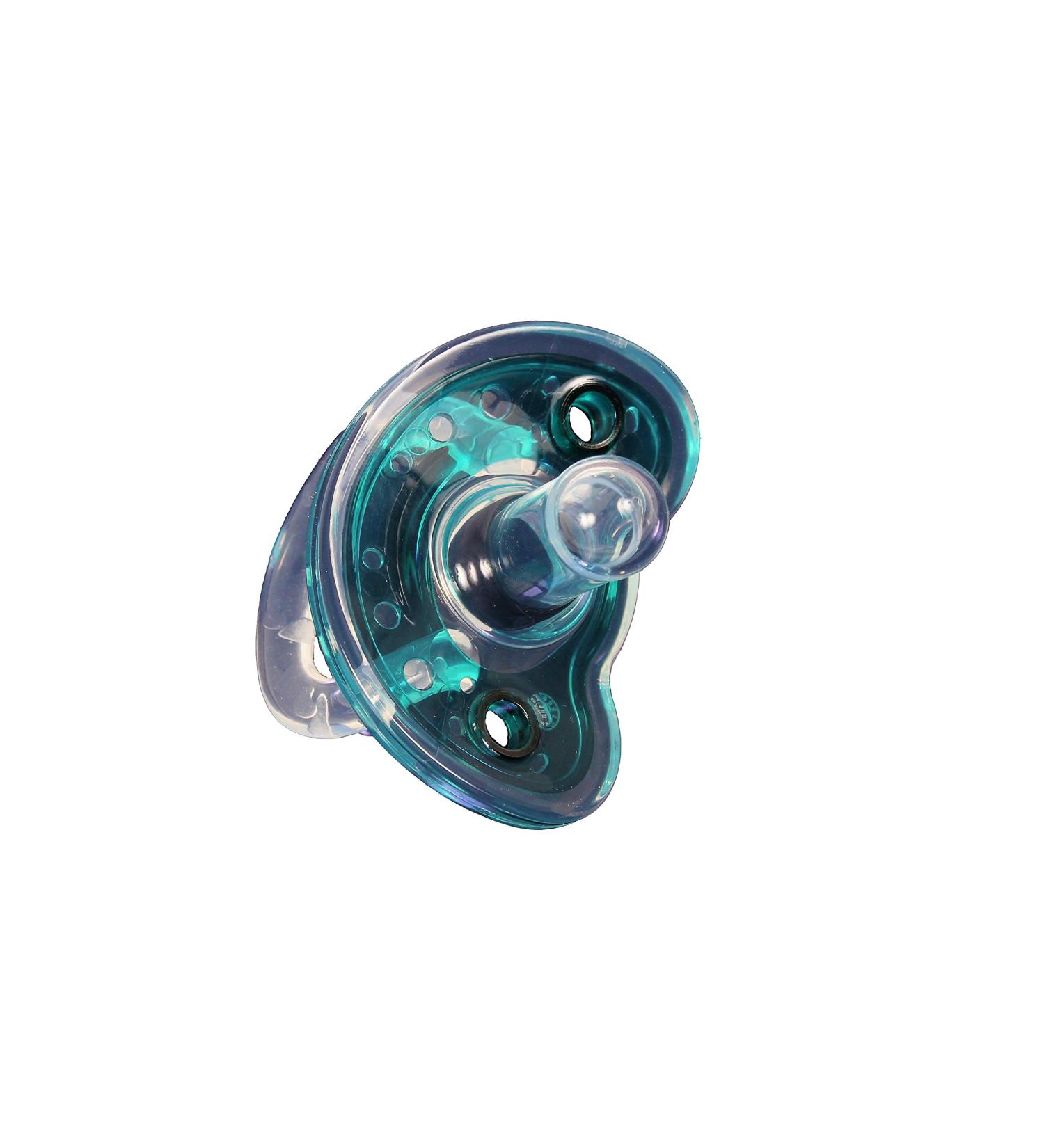 Soothing Silicone Pacifier Refuser - 2 Pack (Turquoise) - Buy Online on GoSupps.com