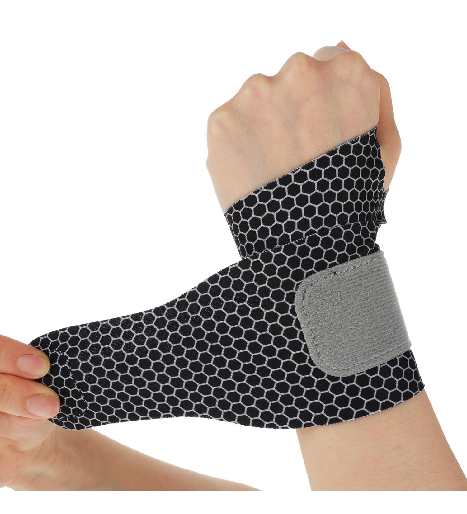 Buy Sibba Thin Wrist Brace 2 Pcs - Compression Sport Support for Men & Women | Carpal Tunnel Elastic Wraps (Black - Buy Online on GoSupps.com