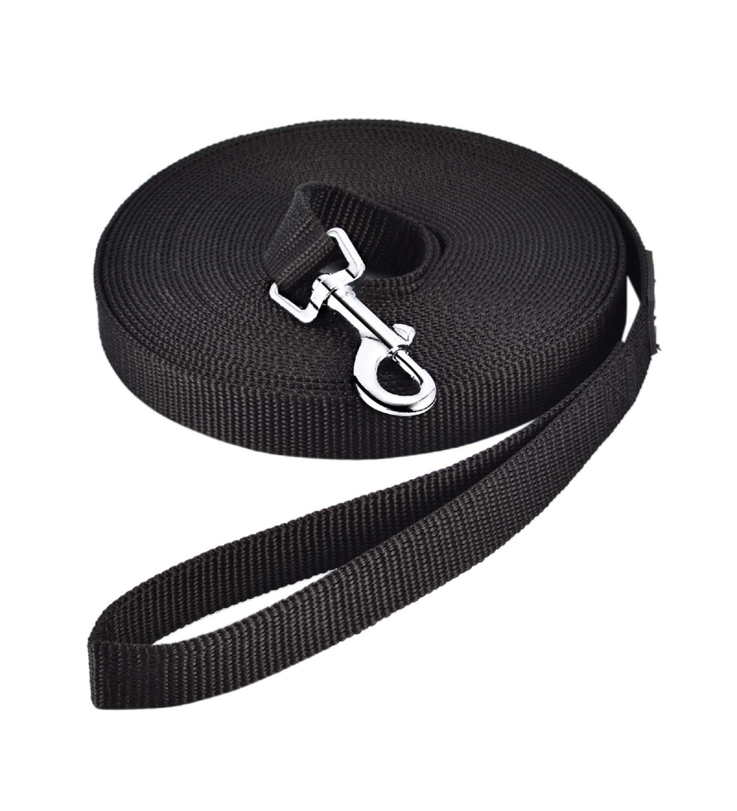 Durable 3m Nylon Dog Leash - Weatherproof Training Line with D-Carabiner & Grip Cushion for All Dog Sizes - Buy Online on GoSupps.com