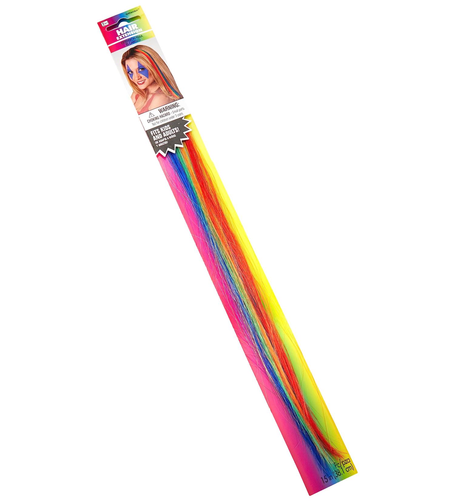 (PKT) Adult Rainbow Pride Hair Extension 38cm - Buy Online on GoSupps.com