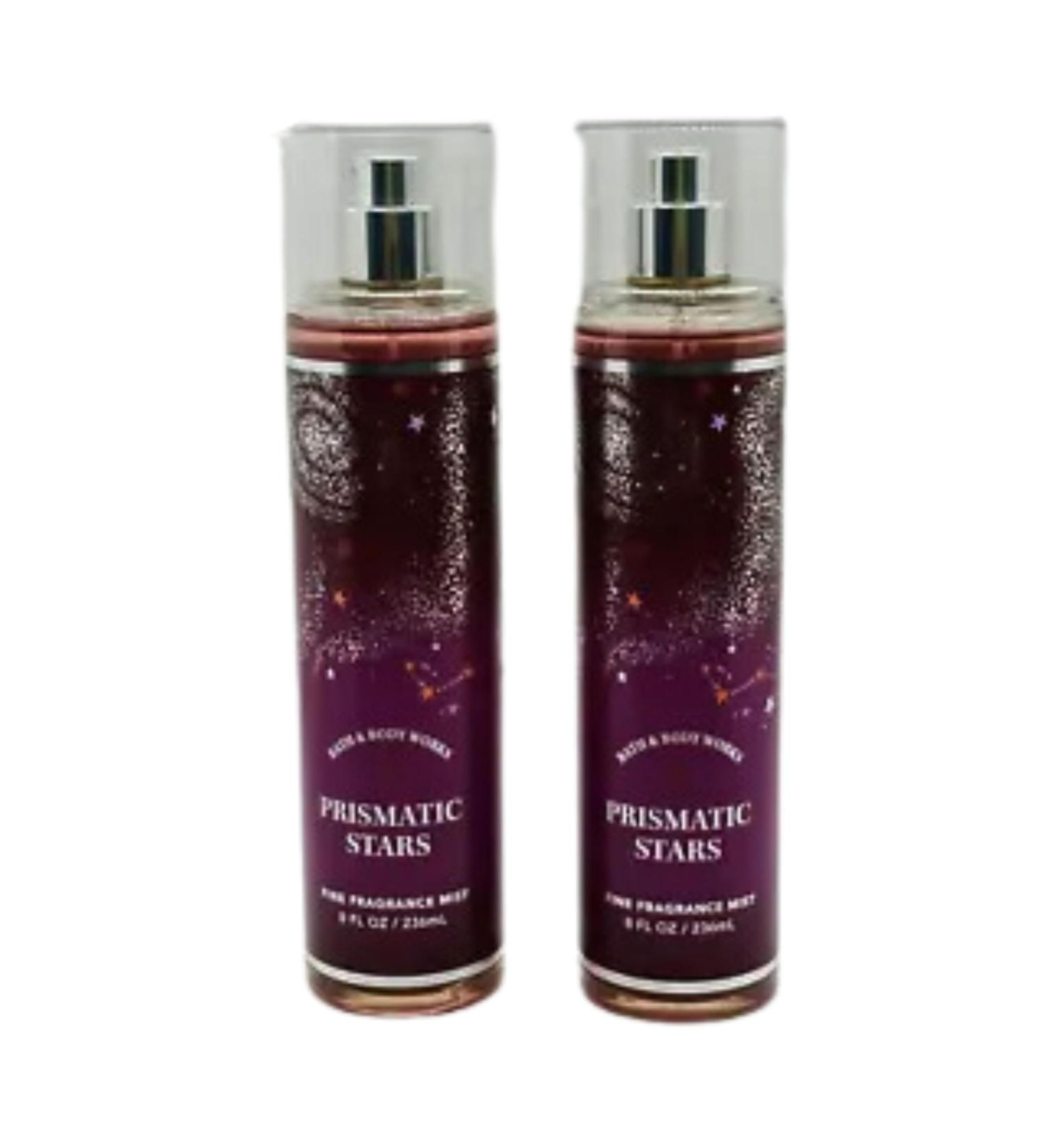 Bath & Body Works Fine Fragrance Mists Set of 2 8oz Each Bottle (Prismatic Stars)