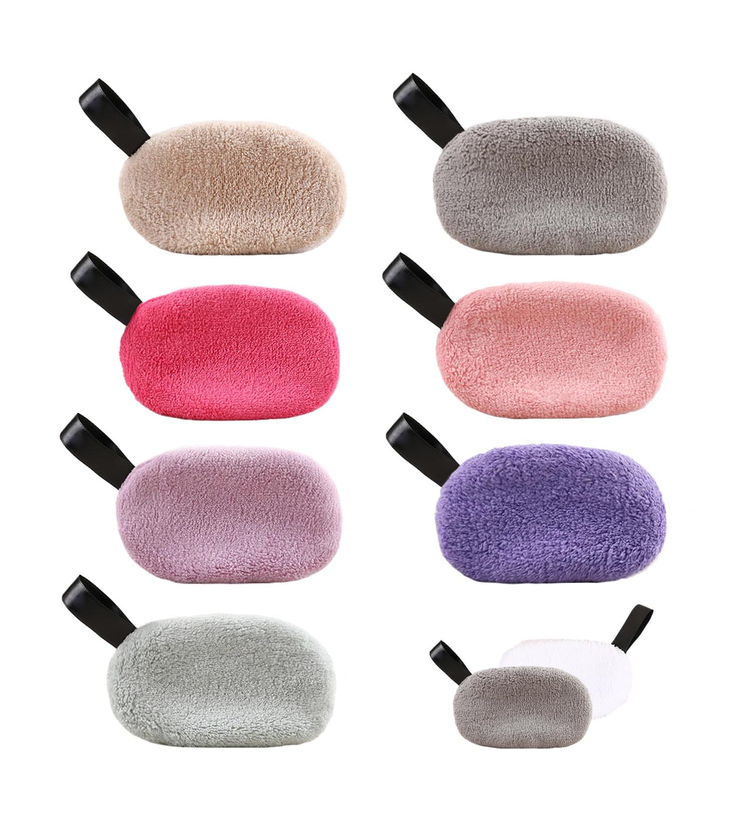 7-Piece Double-Sided Face Wash Puff Washable Makeup Remover Wipes Reusable Cotton Pads Cleansing Pads Makeup Remover Pads Reusable and Washable Cotton Pads - Buy Online on GoSupps.com
