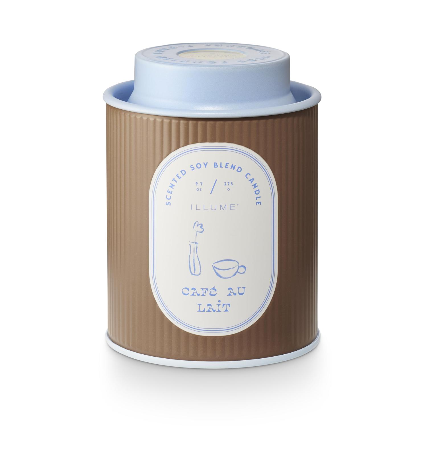 ILLUME Petite Patisserie Cafe Au Lait Tin Candle - International Shipping | Shop Now for Unique Home Fragrance - Buy Online on GoSupps.com