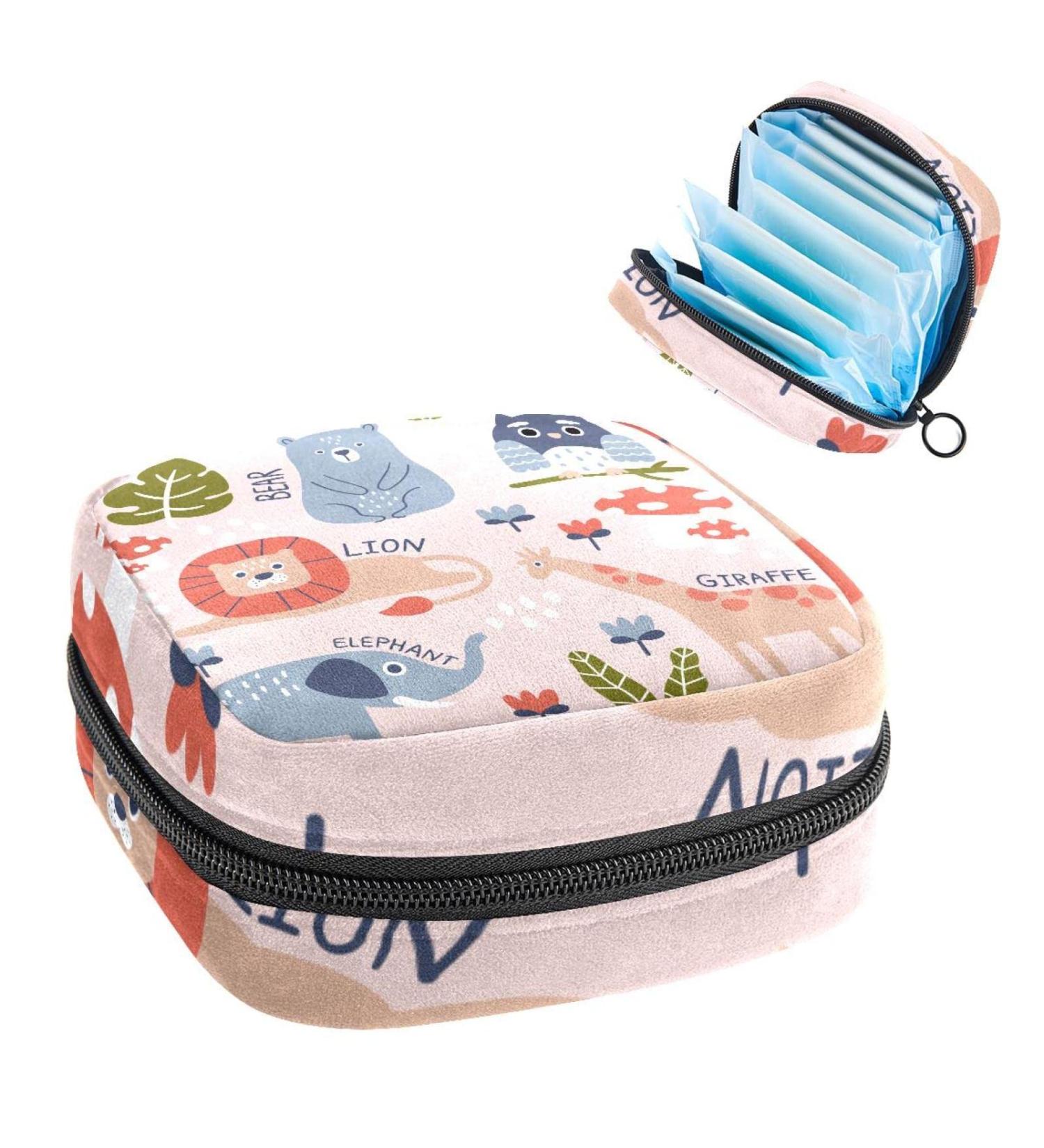 Shop Women's Bonds Storage Pockets Stillpad Halter - Portable Period Kit Bag with Animal Pattern | Feminine Products for Girls - Buy Online on GoSupps.com