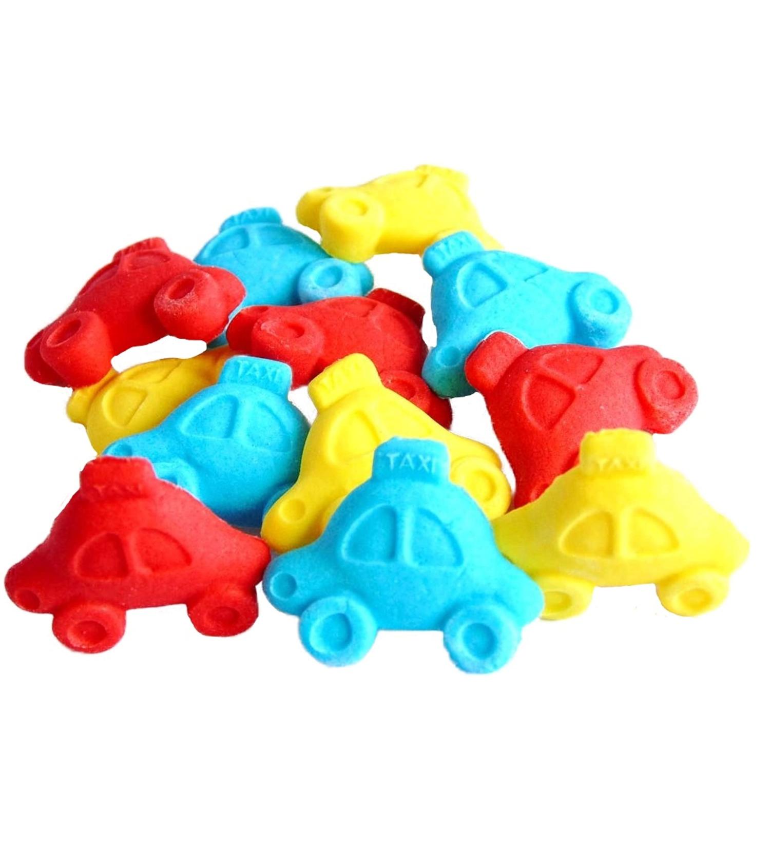 12 Mixed Novelty Edible Cars Birthday Cake Cupcake Topper Decorations