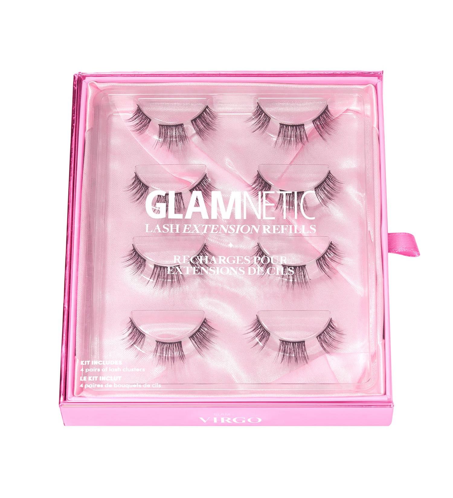 Glamnetic Lash Extension Kit Refill - Virgo Lash Clusters | Professional At-Home Faux Mink Eyelash Extensions | High Volume Salon-Quality Lashes - Buy Online on GoSupps.com