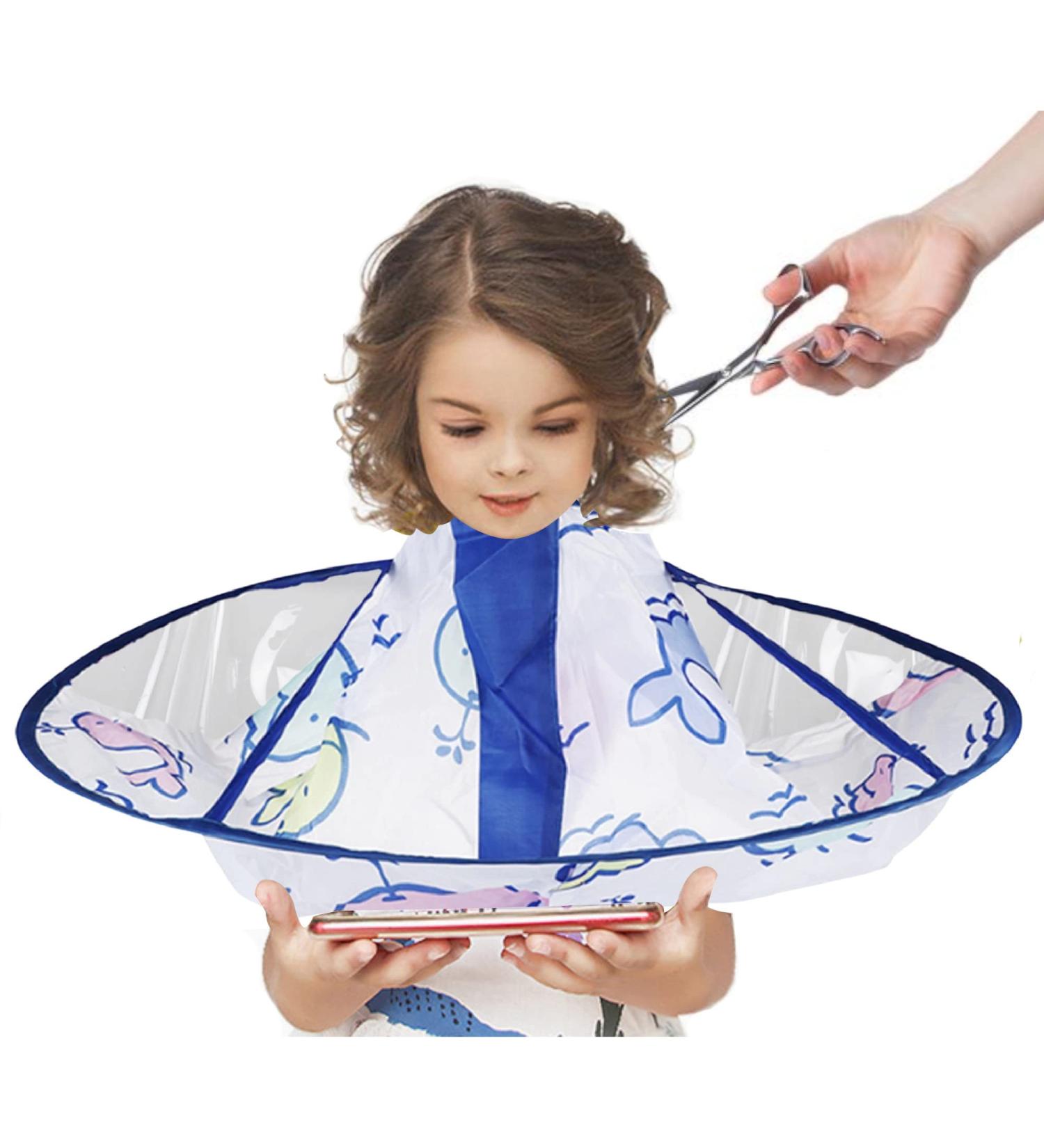 GUSTO Hairdressing Salon Cape - Professional Hair Cutting Apron with Neck Brush | Stylish Hairdresser Tool - Buy Online on GoSupps.com