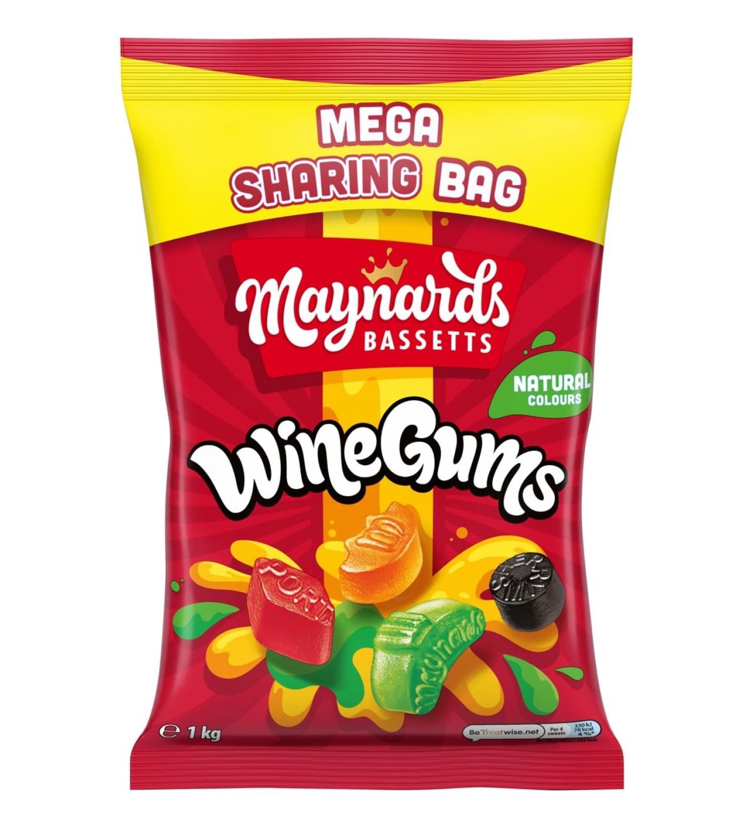  Maynards Bassetts Maynards Bassetts Candy Bag for Wine Candy 1kg - Buy Online on GoSupps.com