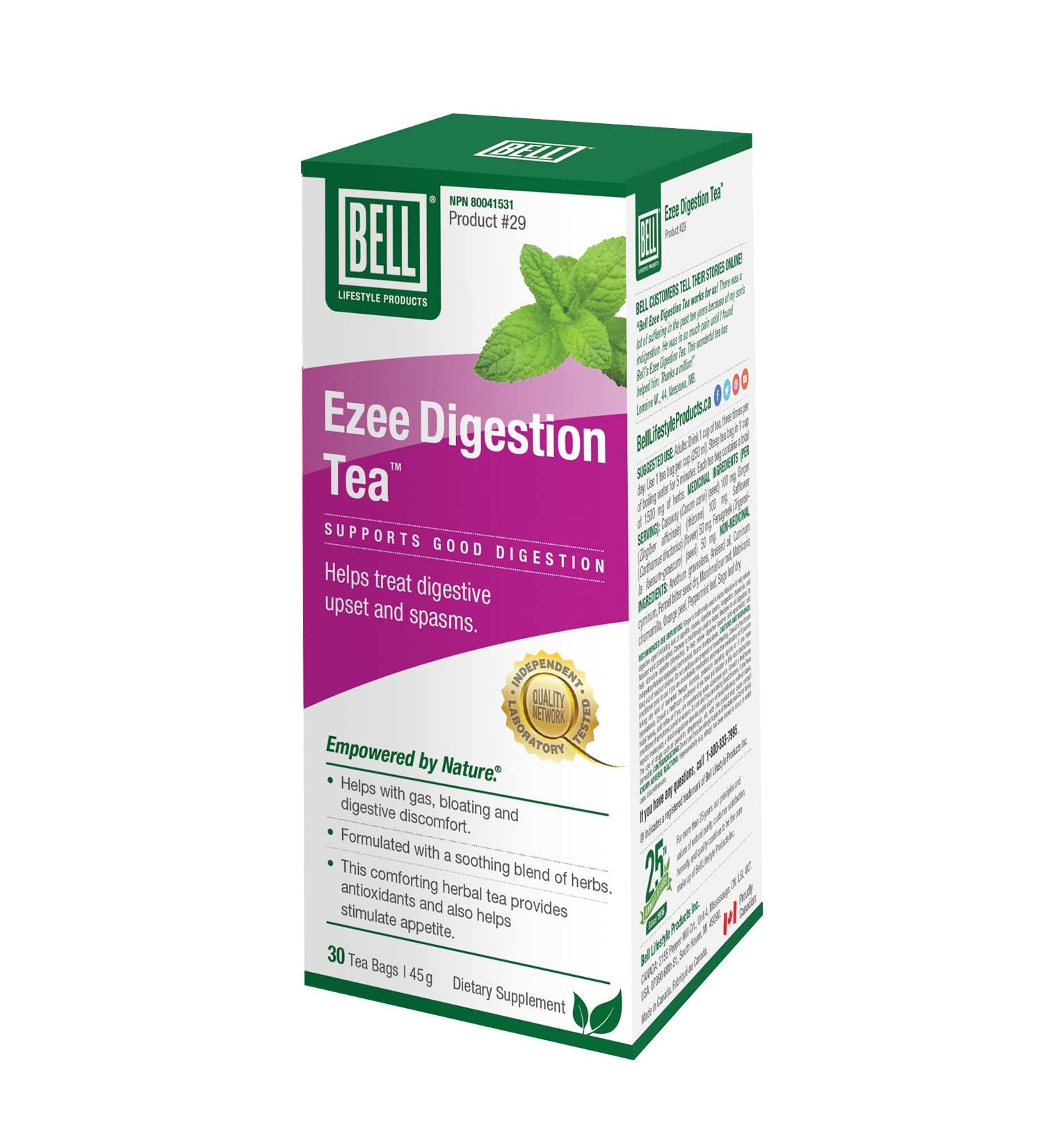 Ezee Digestion Tea by Bell Lifestyle Products | Helps support healthy enzymes that promote good digestion and reduce indigestion | for Men and Women Ezee Digestion Tea (Pack of 1) - Buy Online on GoSupps.com