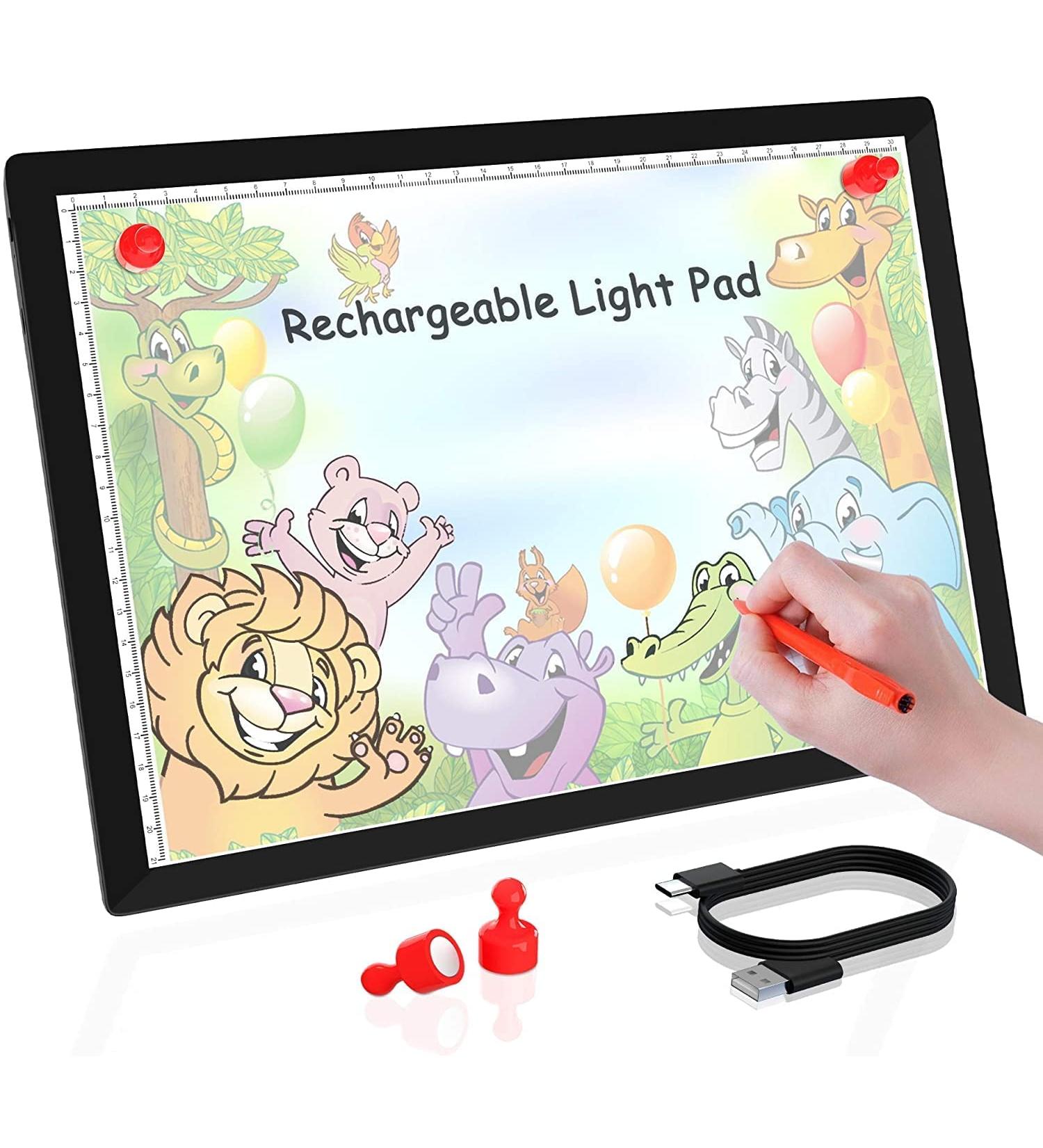 Light Tracing Box Rechargeable  Winshine Portable LED Light Board  Light Board for Diamond Art Painting  5 Levels Stepless Dimming Drawing Tracking Light Pad  Artistic Design Sketching Black - Buy Online on GoSupps.com