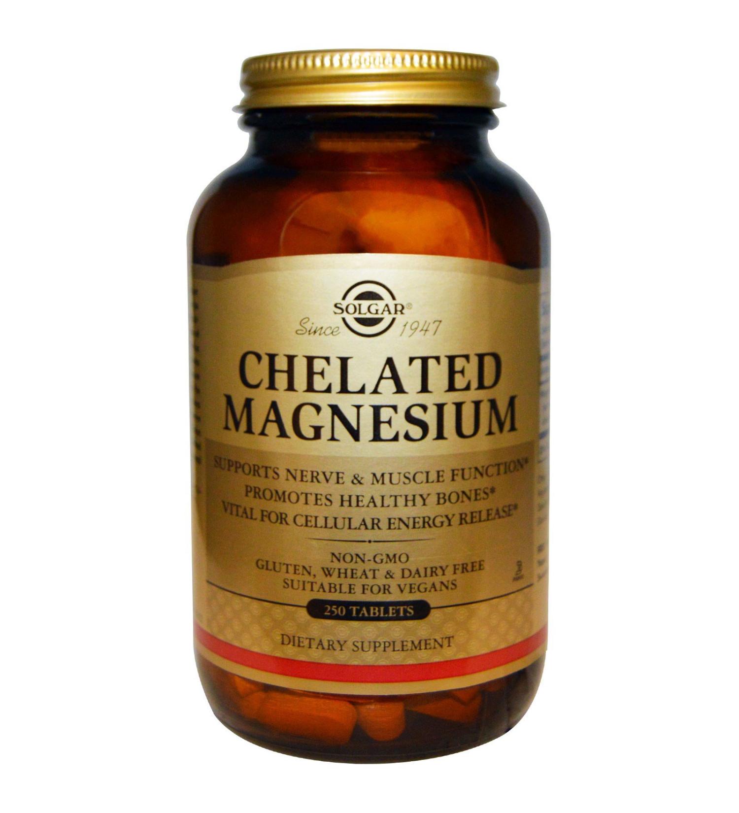Solgar Chelated Magnesium 250 Tablets - 2pc
