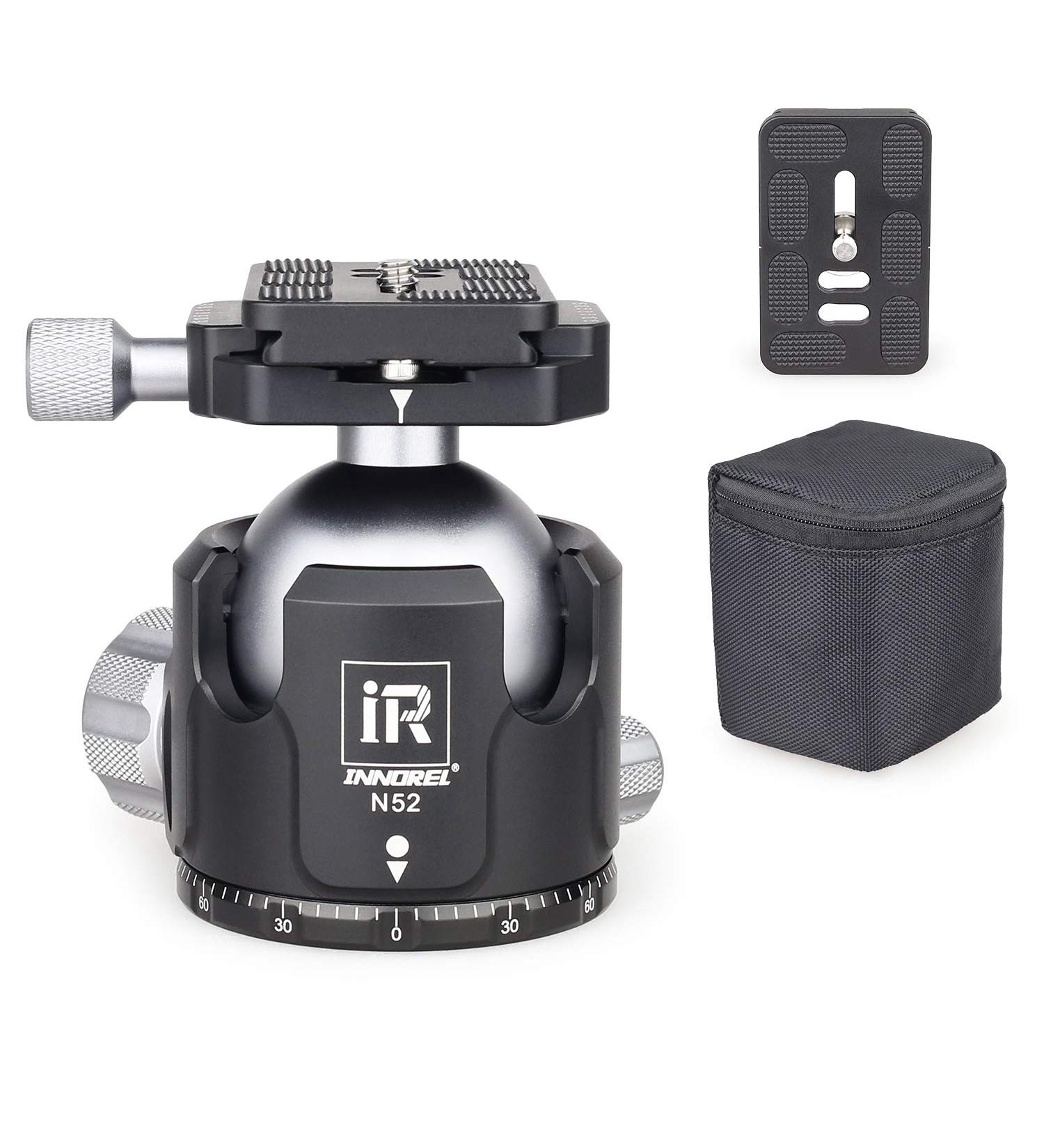 INNOREL N52 Low Profile Tripod Ball Head - CNC Metal, Panoramic, 66lbs Max Load - Buy Online on GoSupps.com